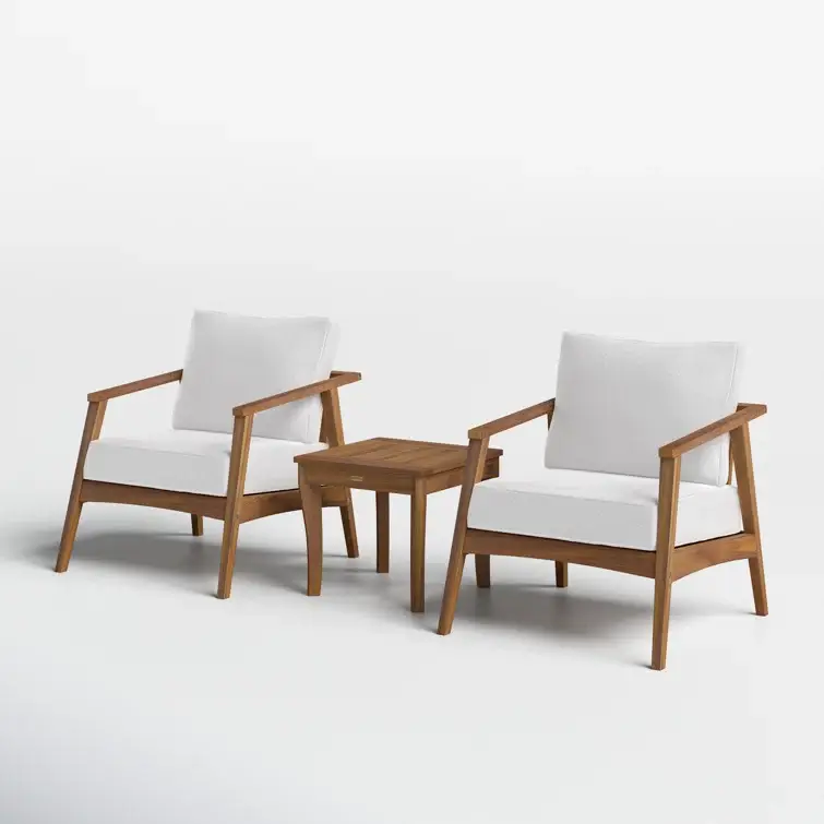 Akiva 2 - Person Outdoor Seating Group with Cushions