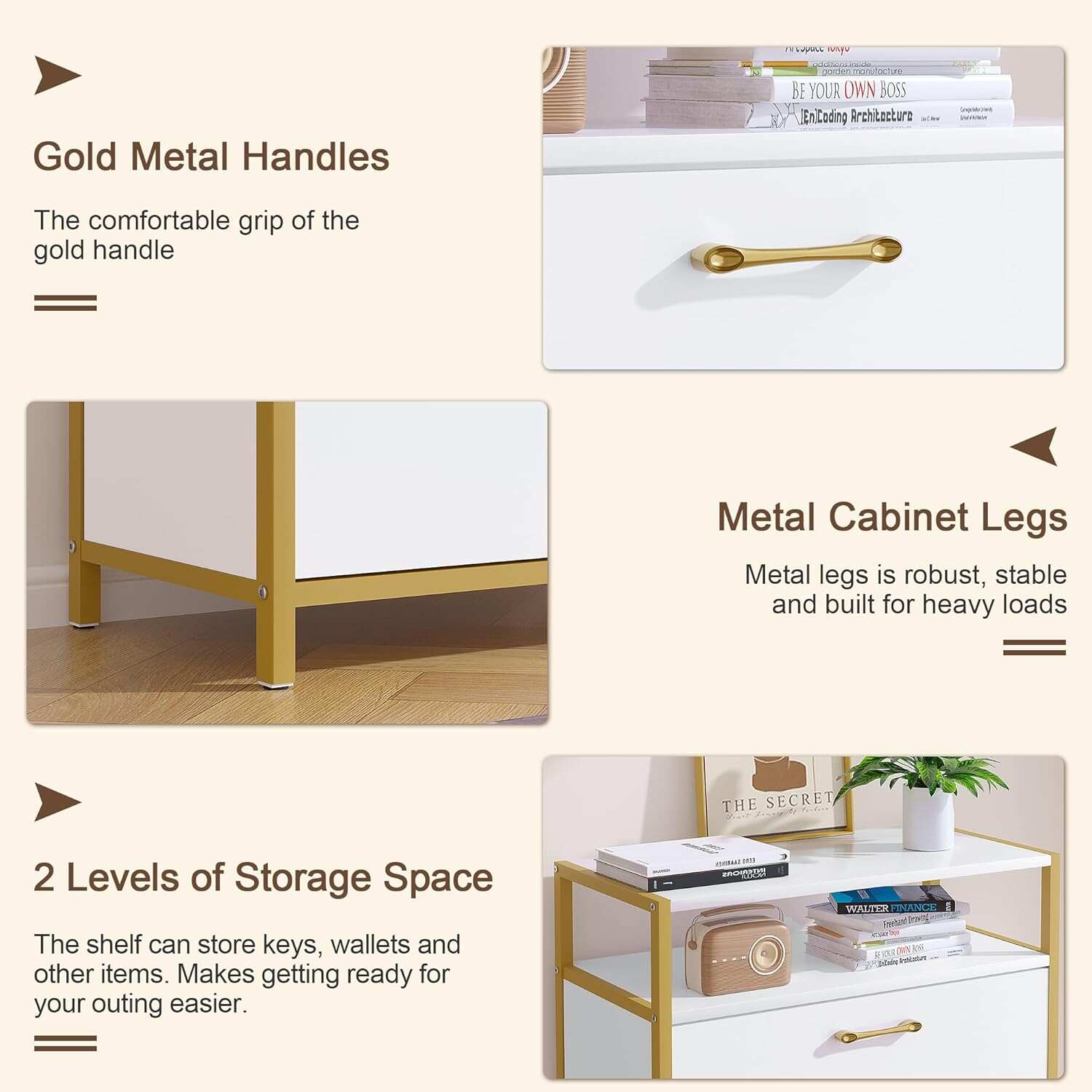 VECELO Shoe Storage Cabinet with 2 Flip