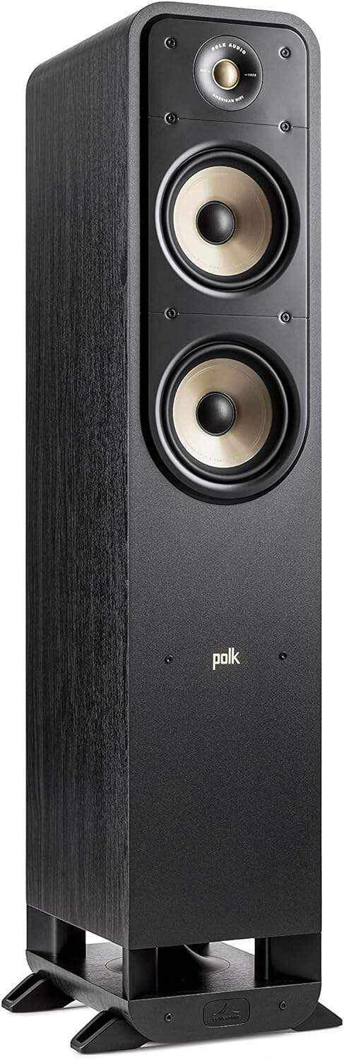 Polk Audio Signature Elite ES20 Bookshelf Speaker - Hi-Res Audio Certified,Dolby Atmos & DTS:X Compatible, 1