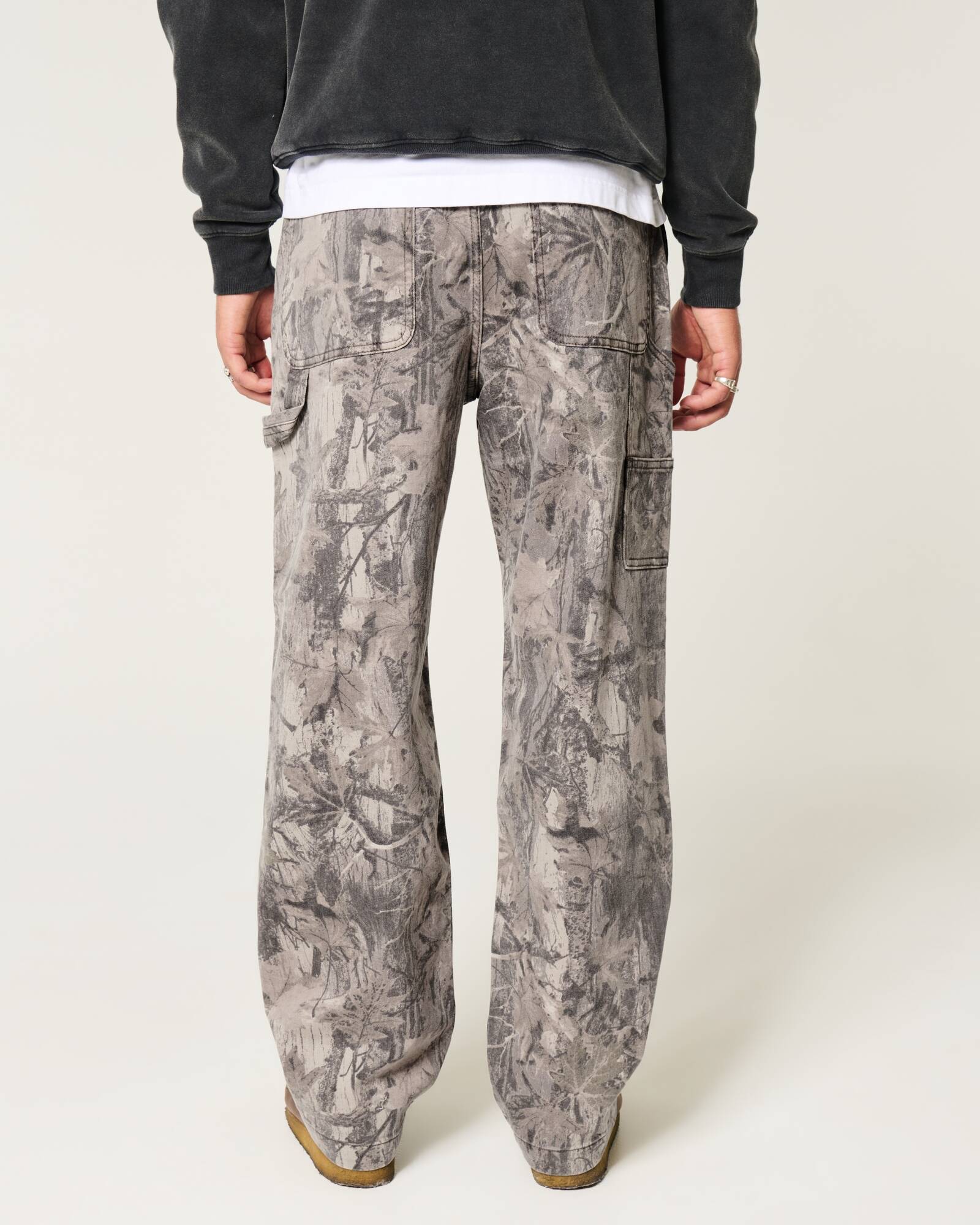 Railroad Stripe Baggy Painter Jeans