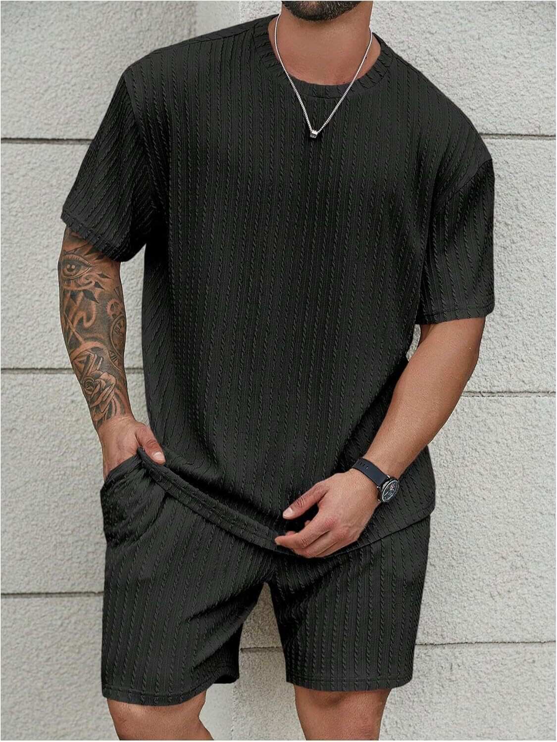 💝Last day promotion! Men's two-piece textured suit