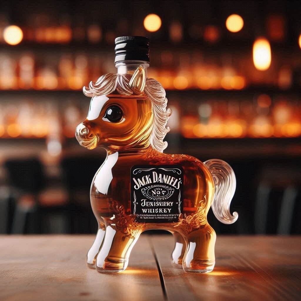 Pony Whiskey Bottle