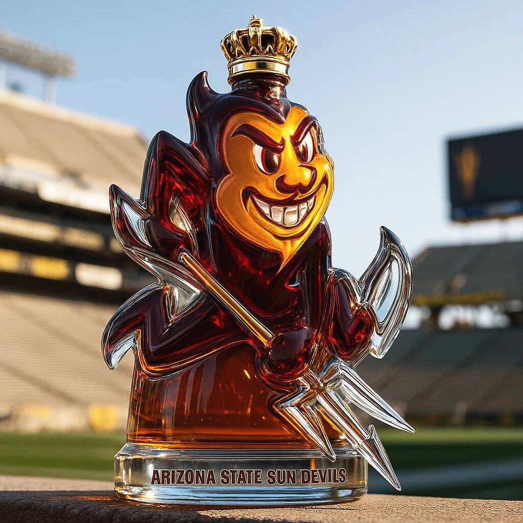 Arizona State Sun Devils Whiskey Bottle