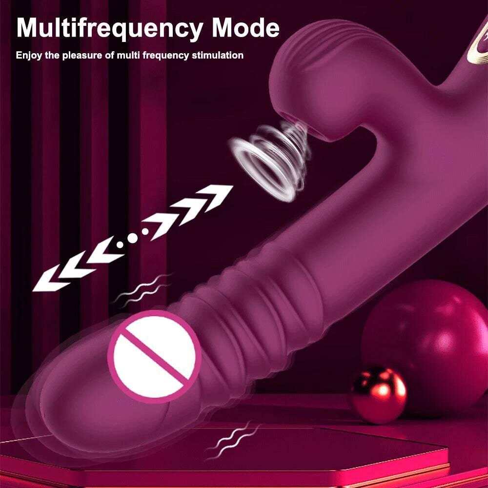 PASSION PULSE Rabbit Pushing Vibrator: Clit Sucker & G-Spot Stimulator