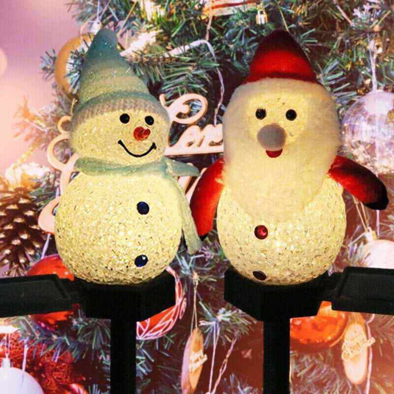 Christmas sales -- Waterproof solar snowman lamp
