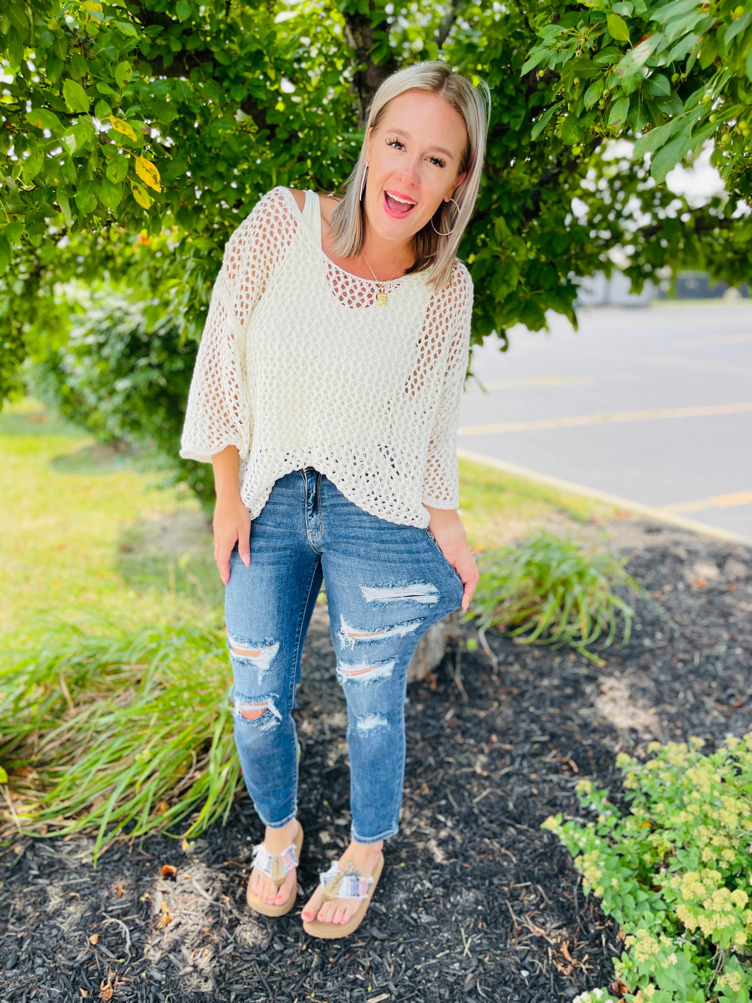 Plus/Reg Stretch it Out Boyfriend Jeans