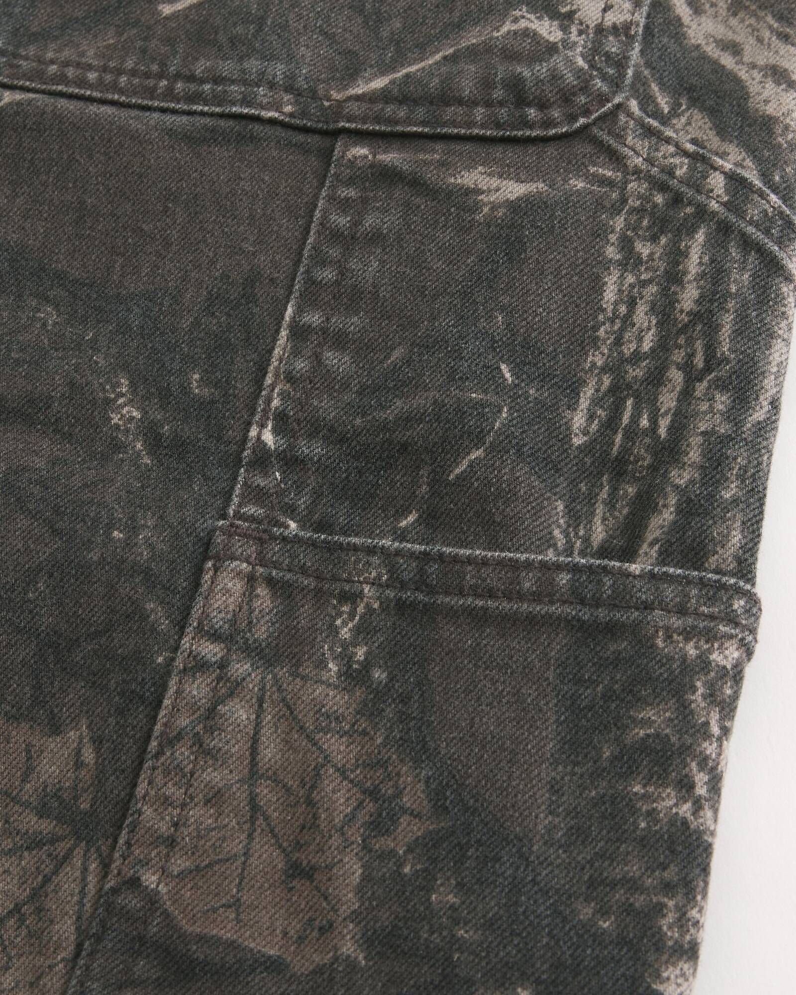 Railroad Stripe Baggy Painter Jeans