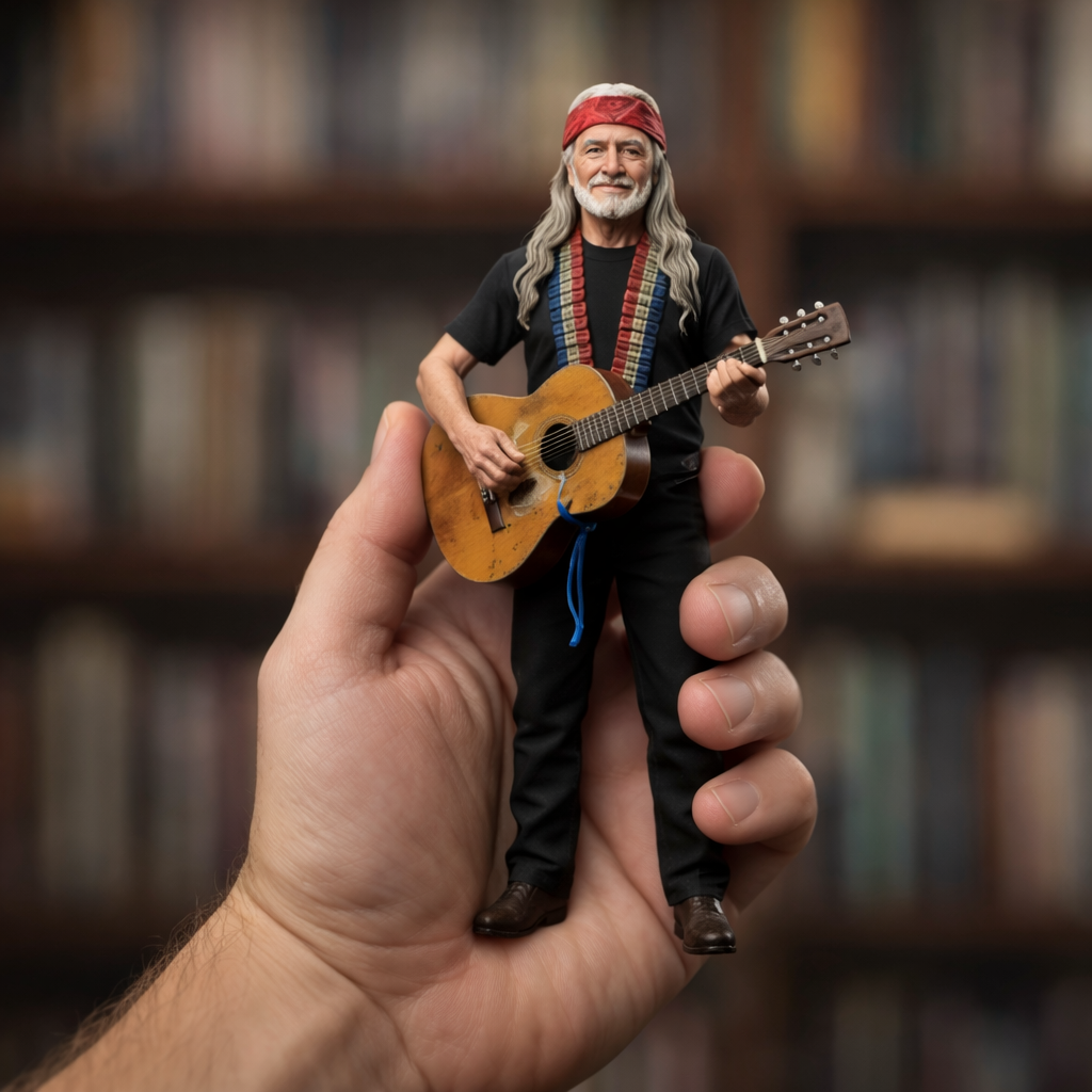 Willie Nelson 93rd Anniversary 1:16 Scale Collectible Figure