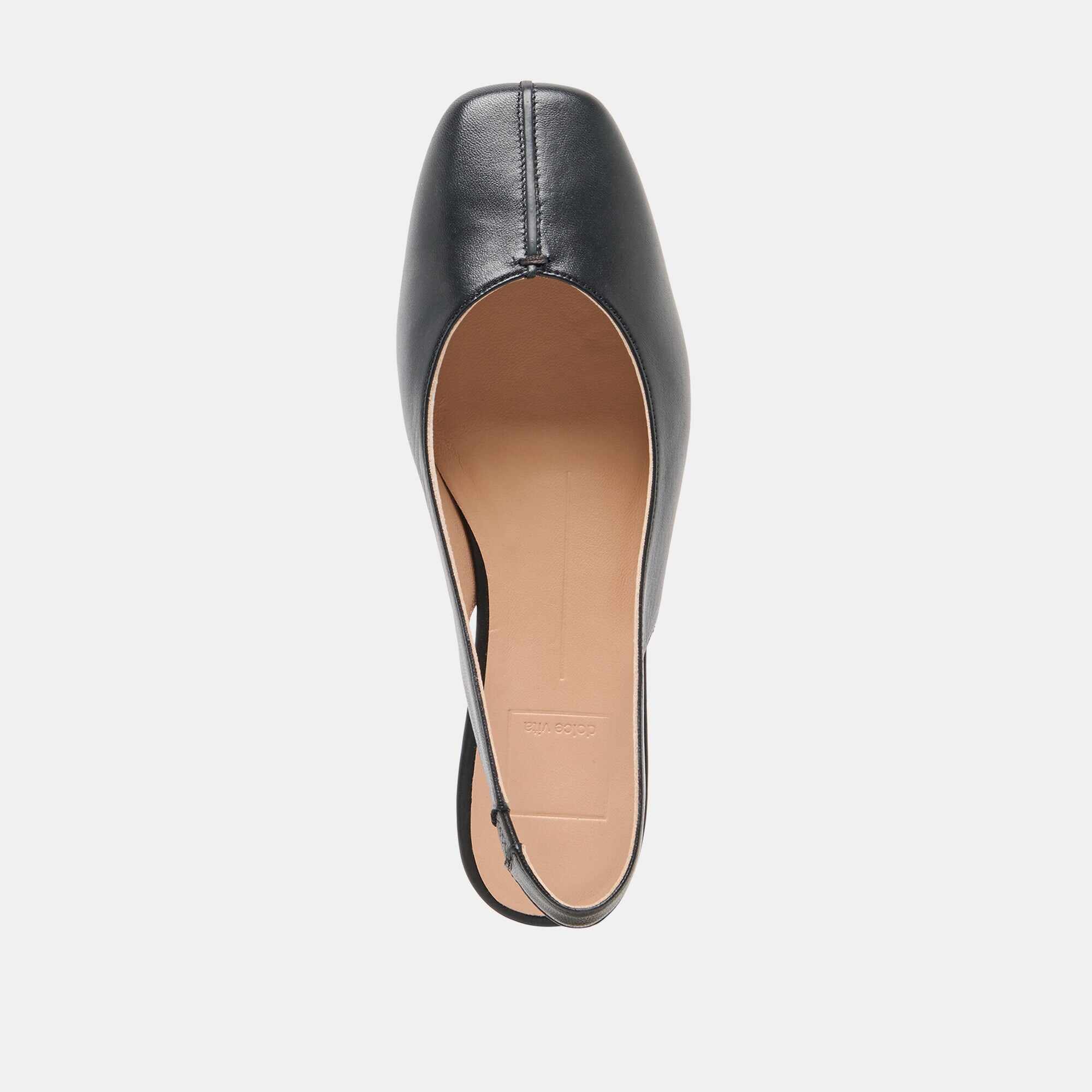 NEKKI FLATS BLACK LEATHER