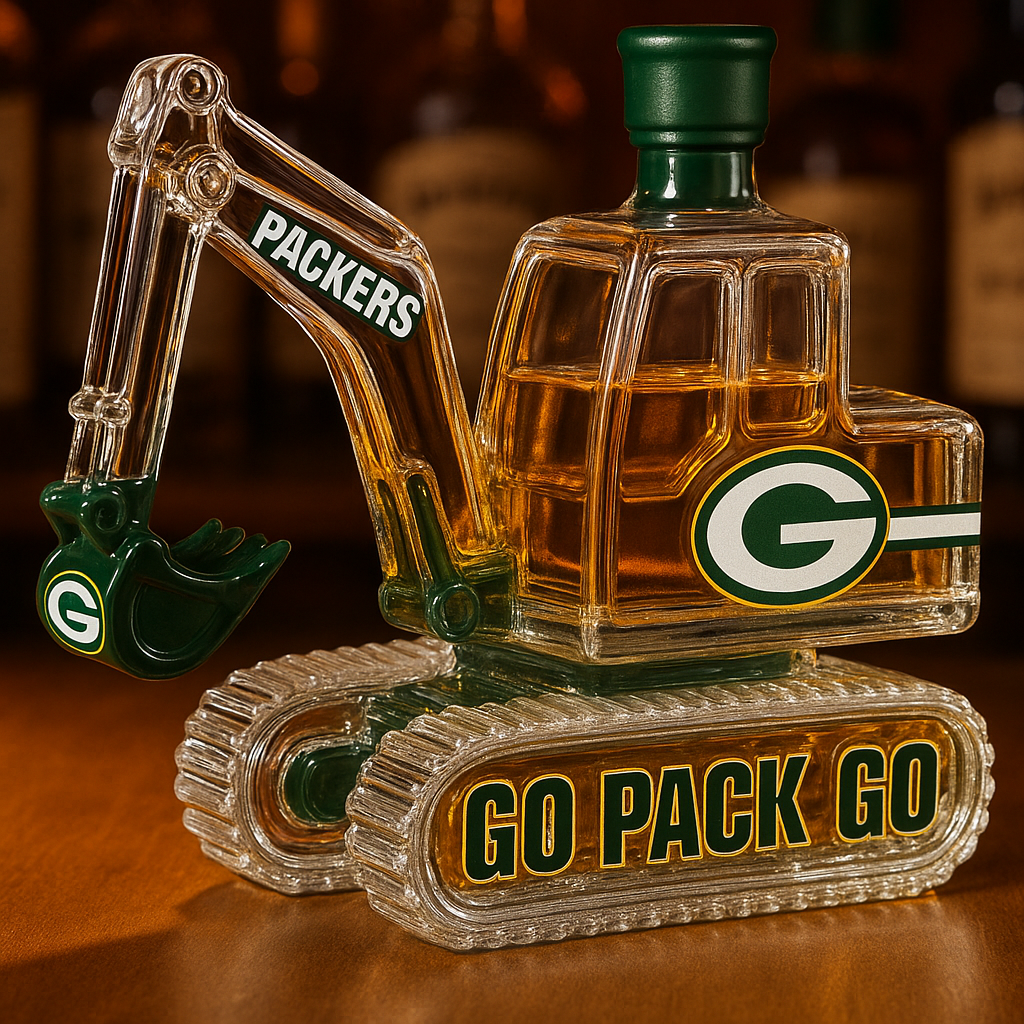 NFL Team Excavator Whiskey Bottle