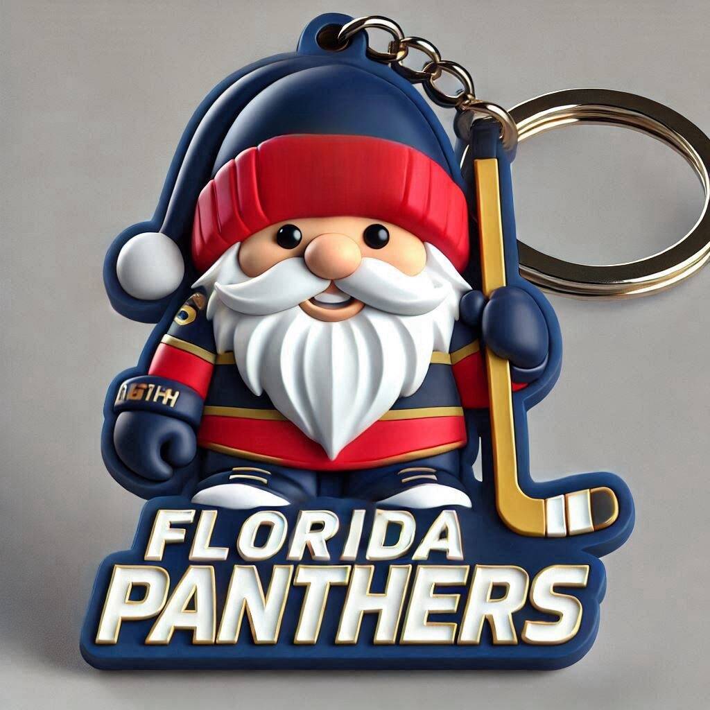 Hockey Gnome Keychain