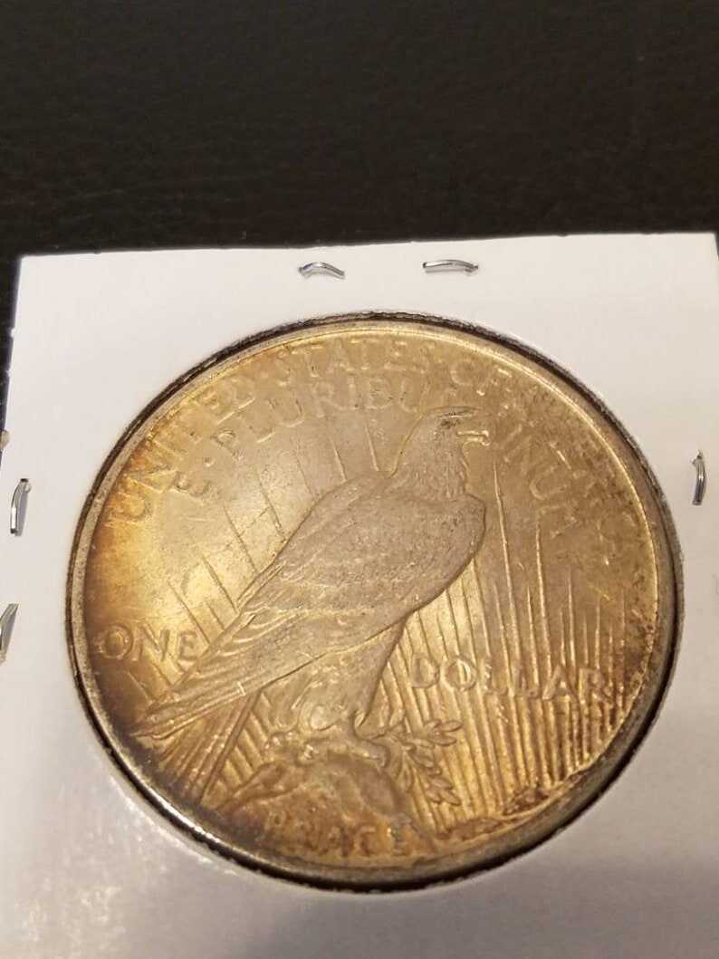 1922 Silver Peace Dollar AU/BU ! Toned! Lot# 479