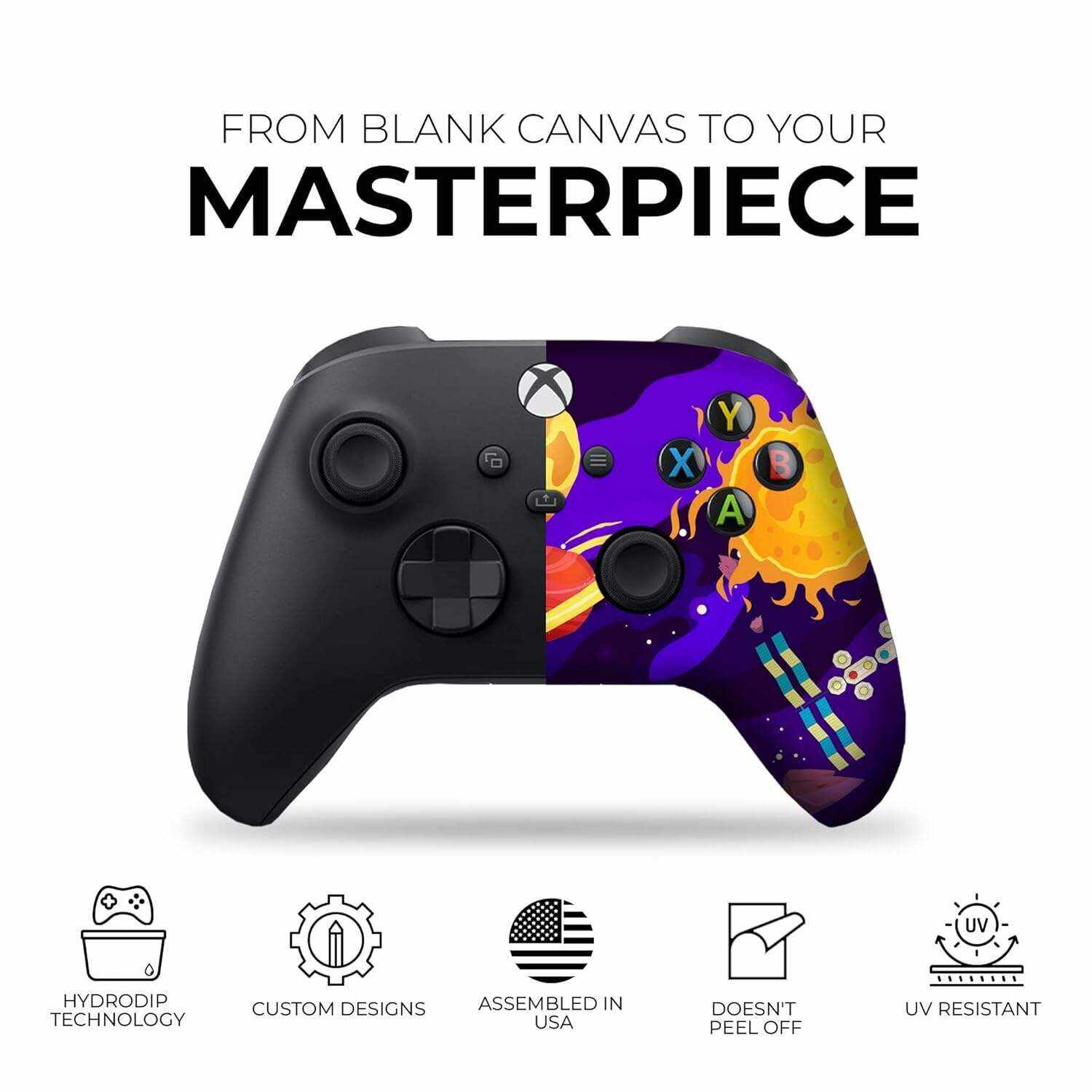 DreamController Original X-box Wireless Controller Special Edition Customized Compatible with X-box One S/X-box Series X/S & Windows 10 Made with Advanced HydroDip Print Technology(Not Just a Skin)
