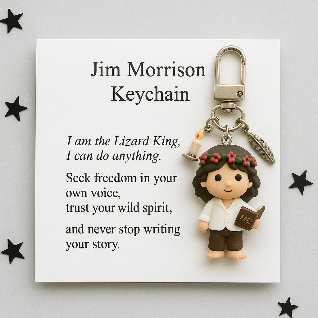 Jim Morrison Memorial Keychain
