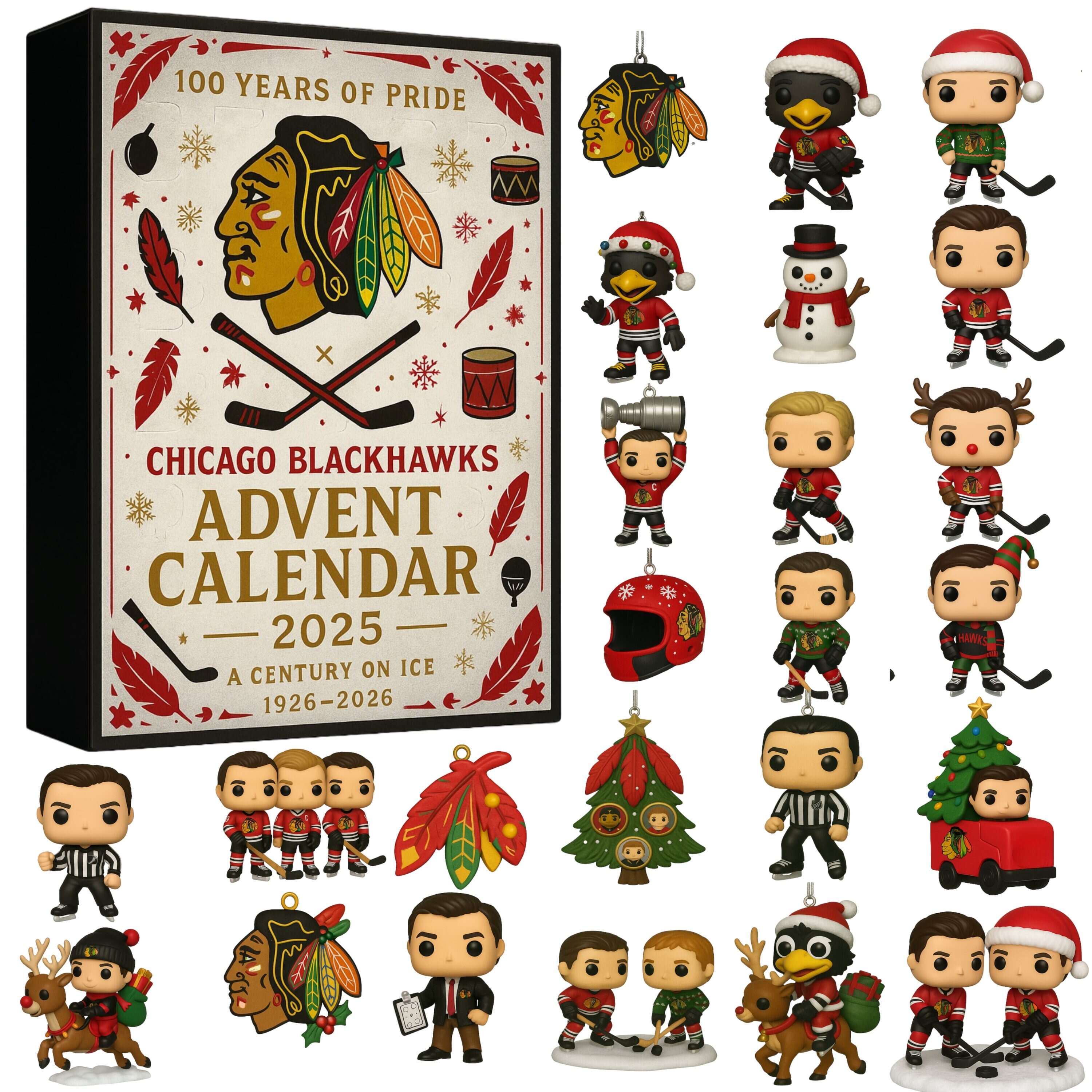 Chicago Blackhawks 100th Anniversary Advent Calendar