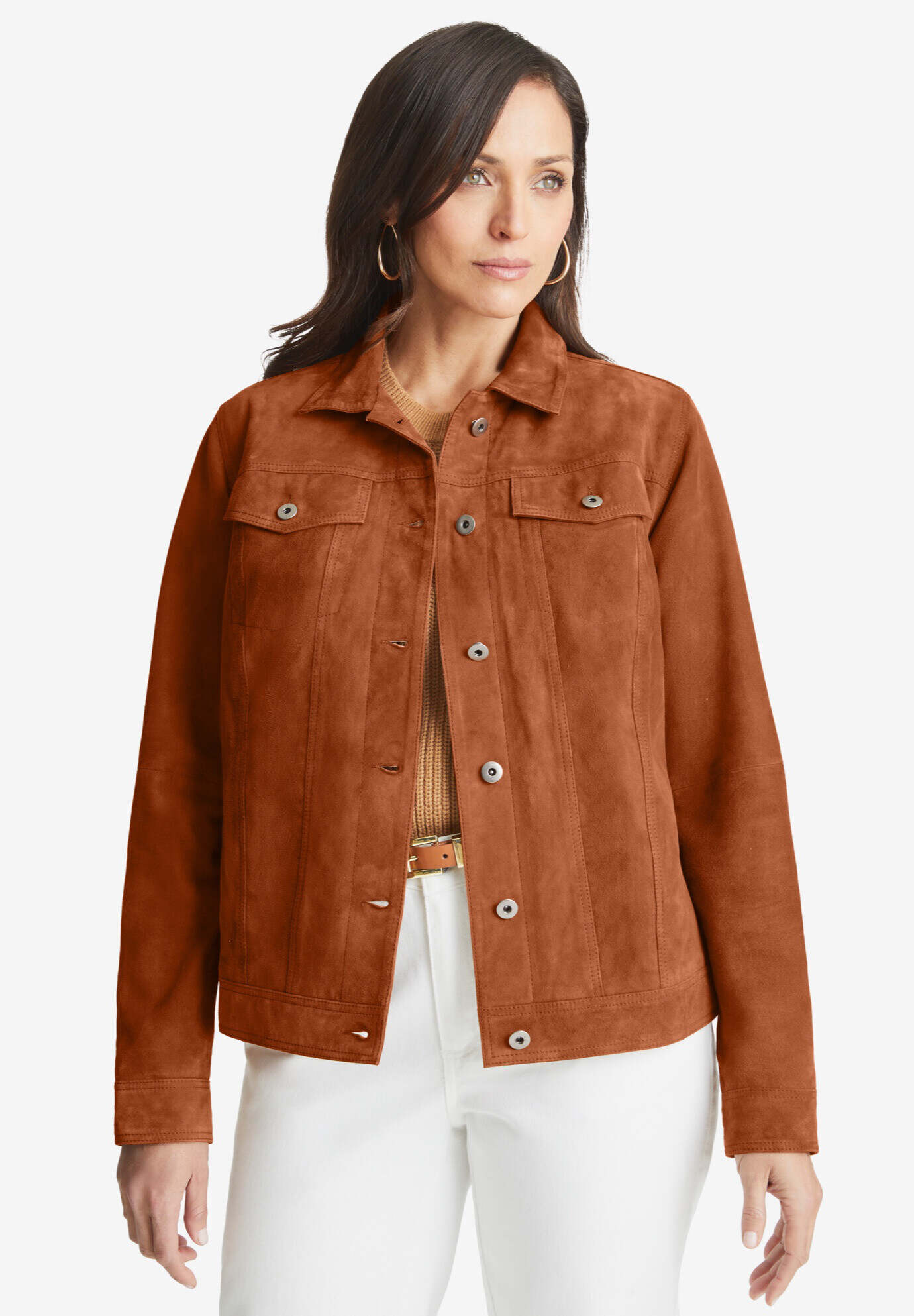 Suede Jean Jacket