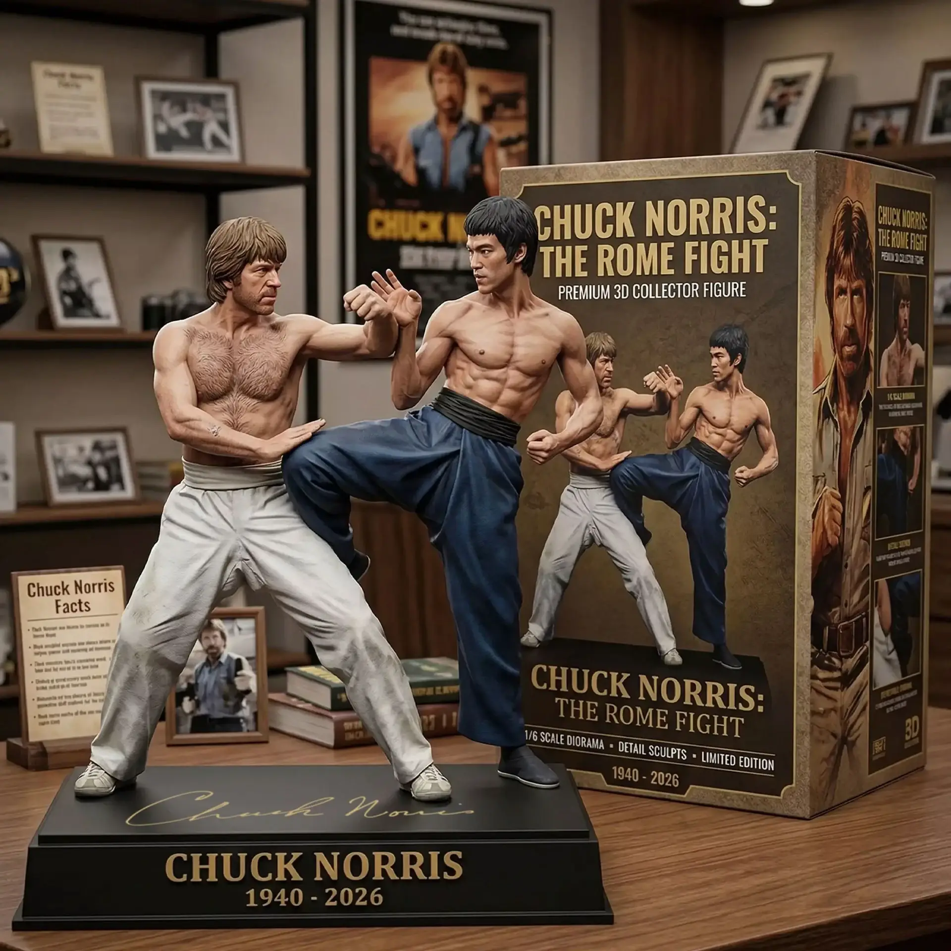 Walker, Texas Ranger-Chuck Norris Commemorative Collection figures