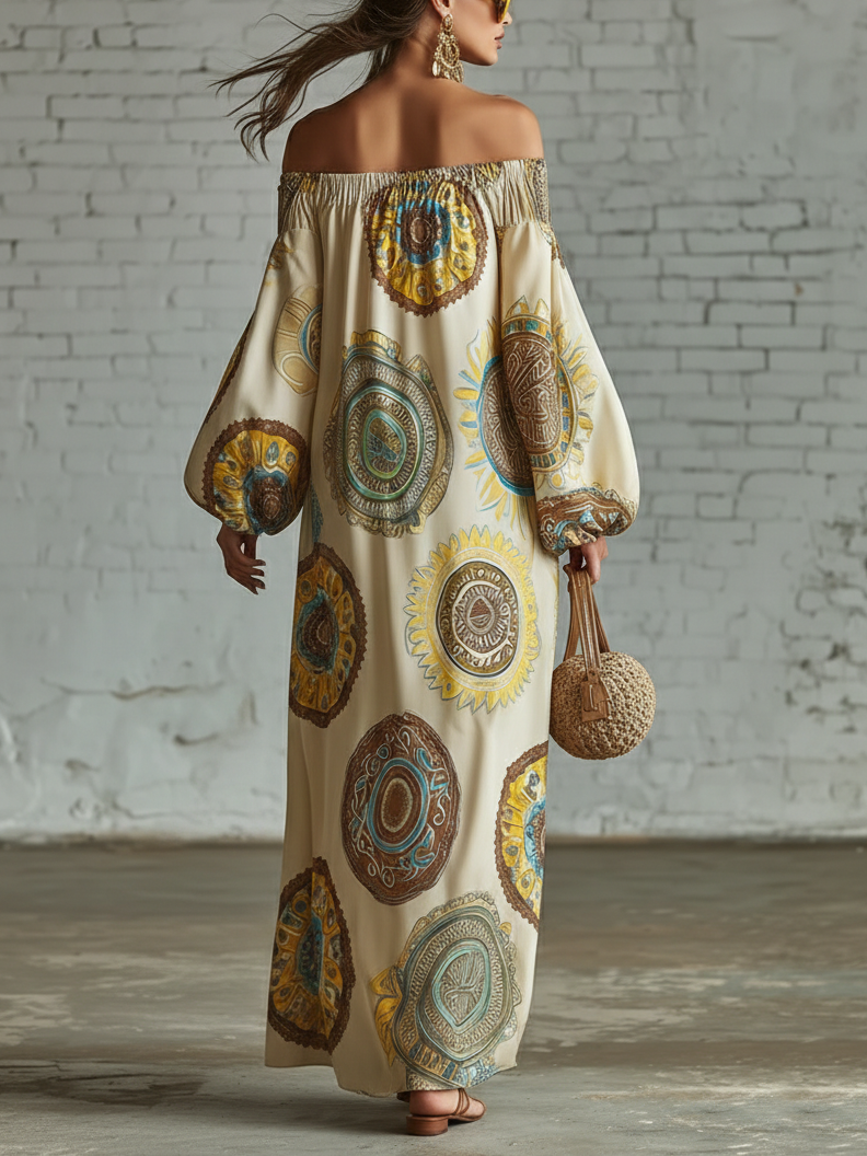 🔥Summer Arrivals🌟Retro Polka Dot Print Multi-layered Hem Maxi Dress