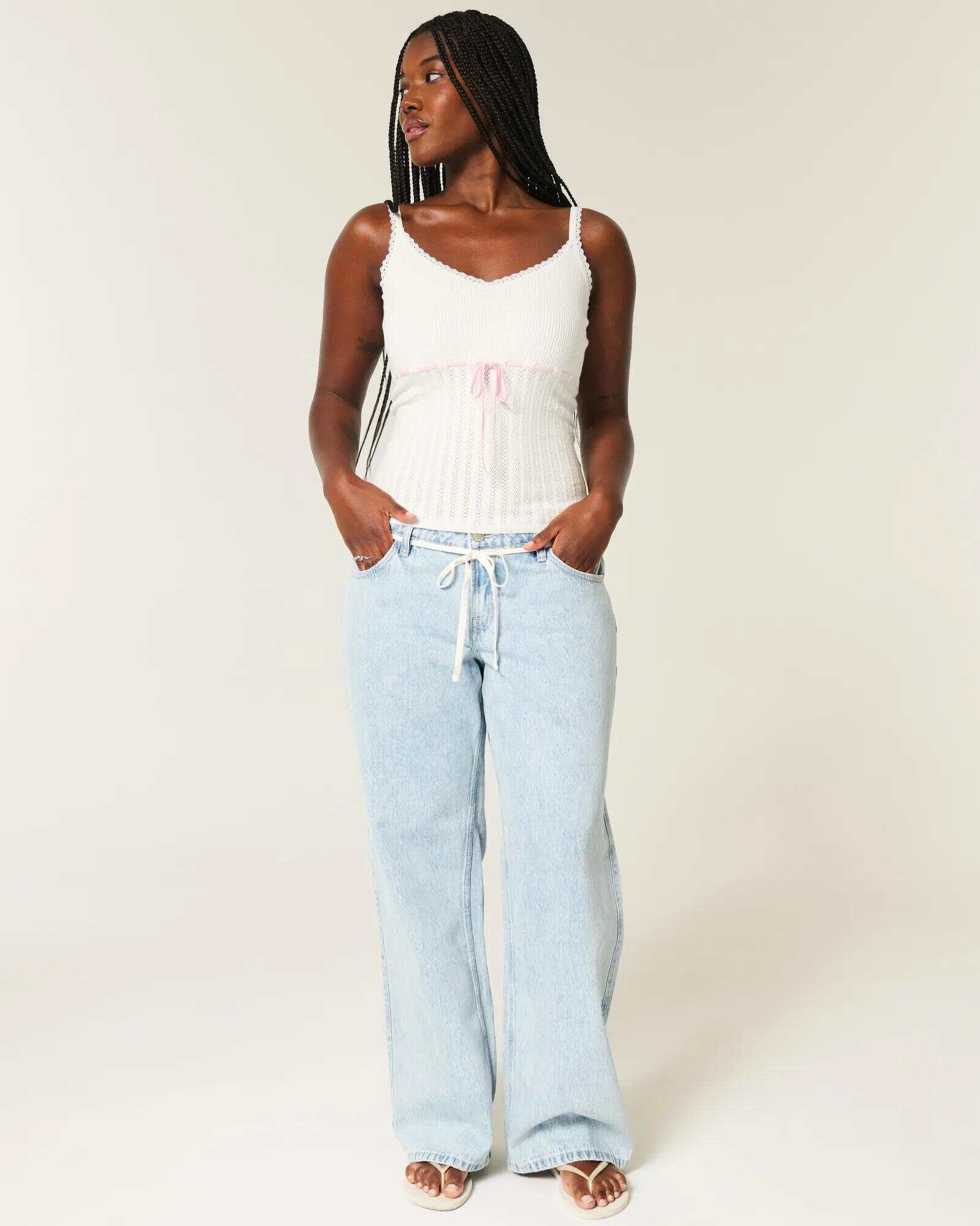 Tie-Front Sweater Tank