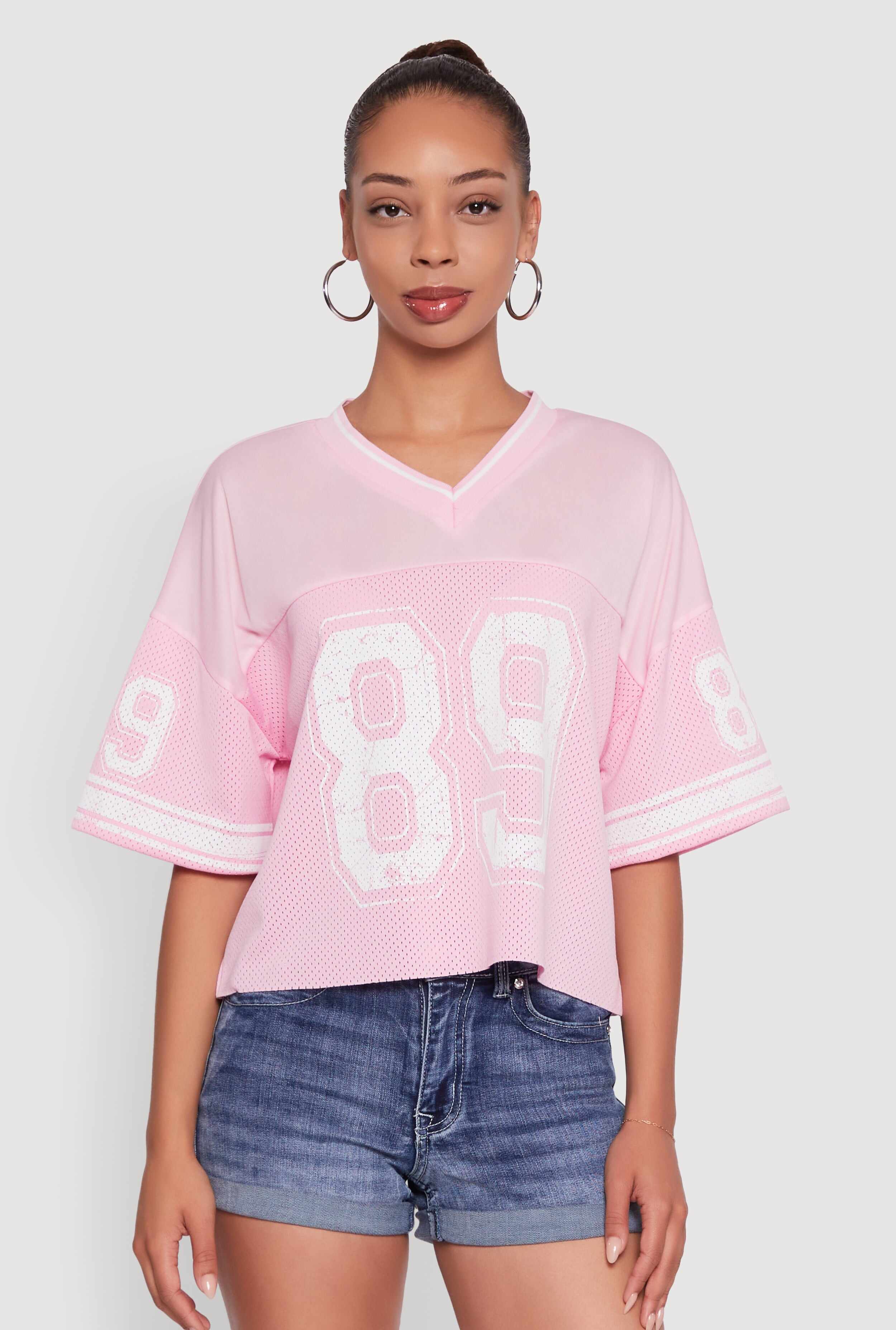89 Graphic Boxy Football Jersey