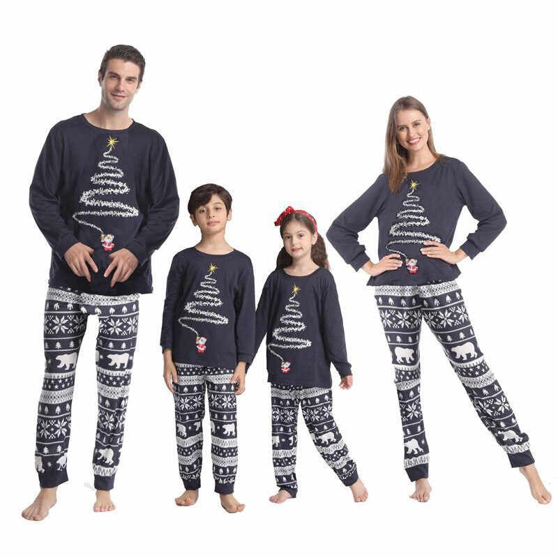 Christmas Pajamas Matching Family Pjs Set