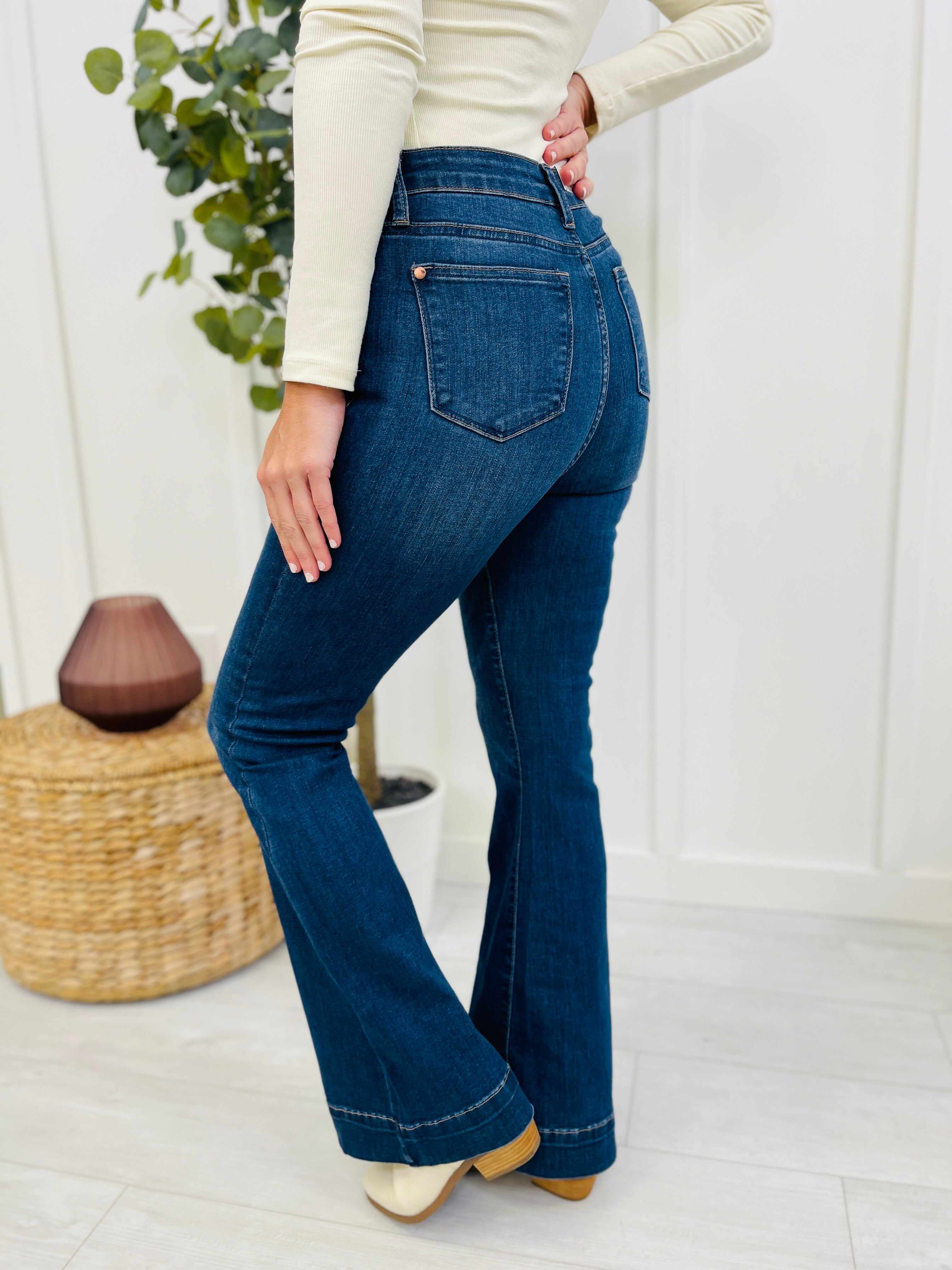 REG/CURVY Flare Affair Button Fly Trouser Flare