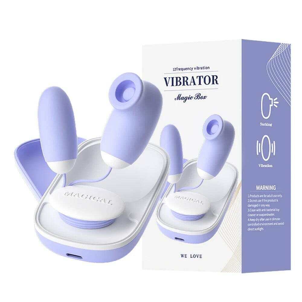 Earphone-Size Sucking & Vibrating Love Egg Massager