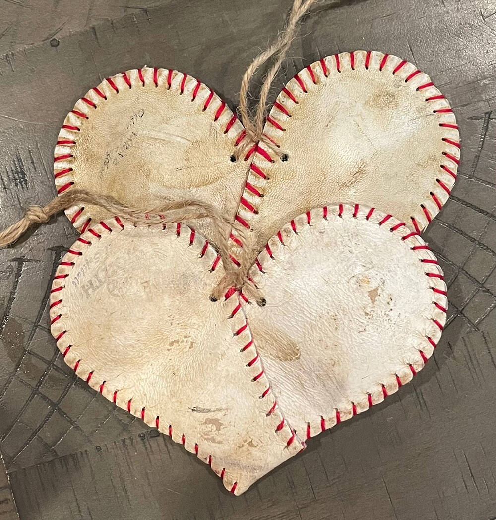 Baseball Heart Ornament