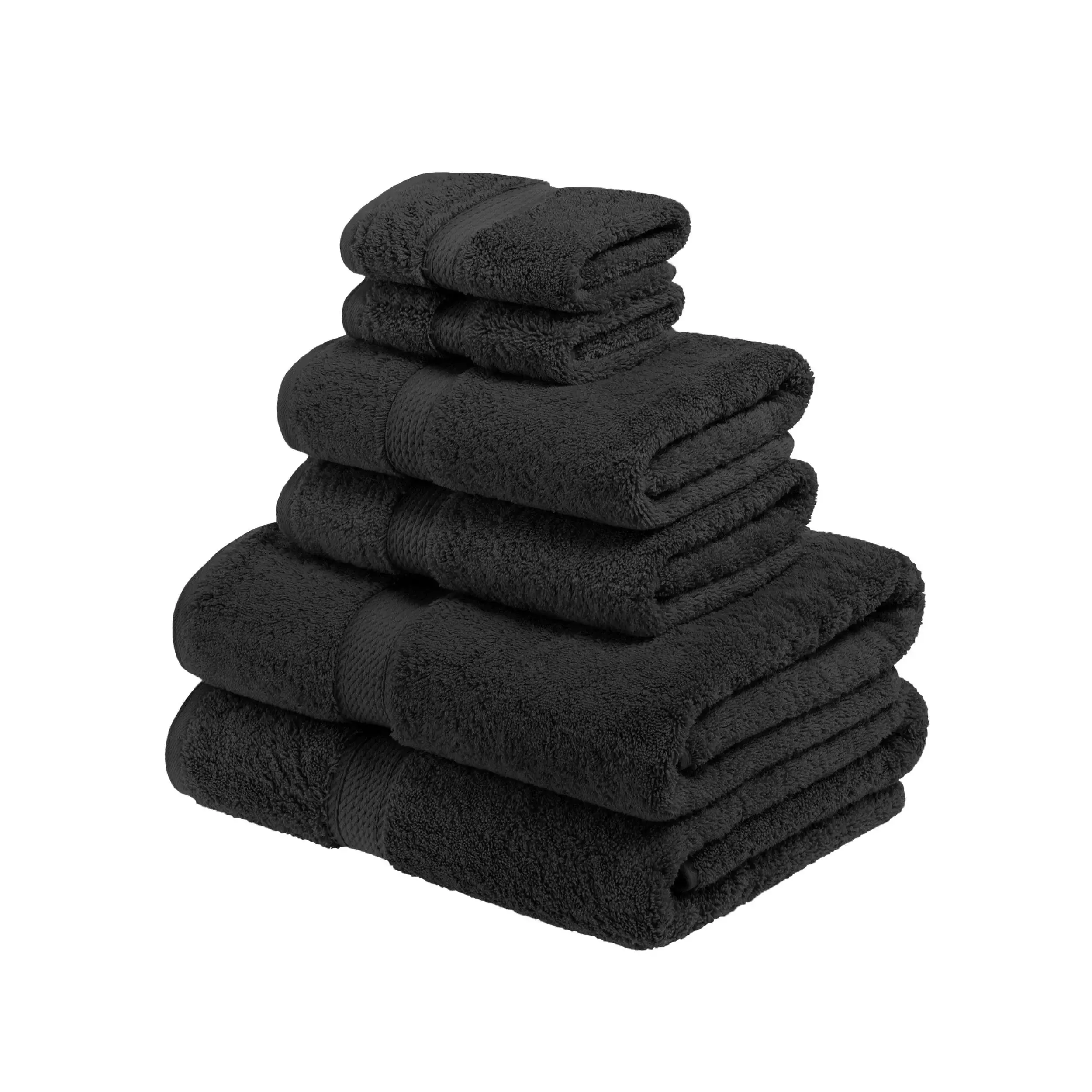 Superior Egyptian Cotton Pile Heavyweight 6-Piece Towel Set
