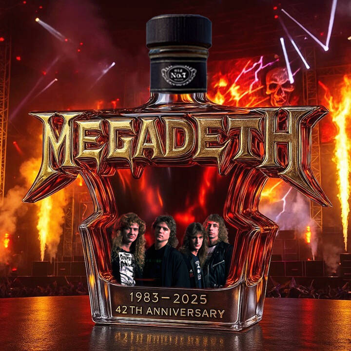 Megadeth Whiskey Bottle