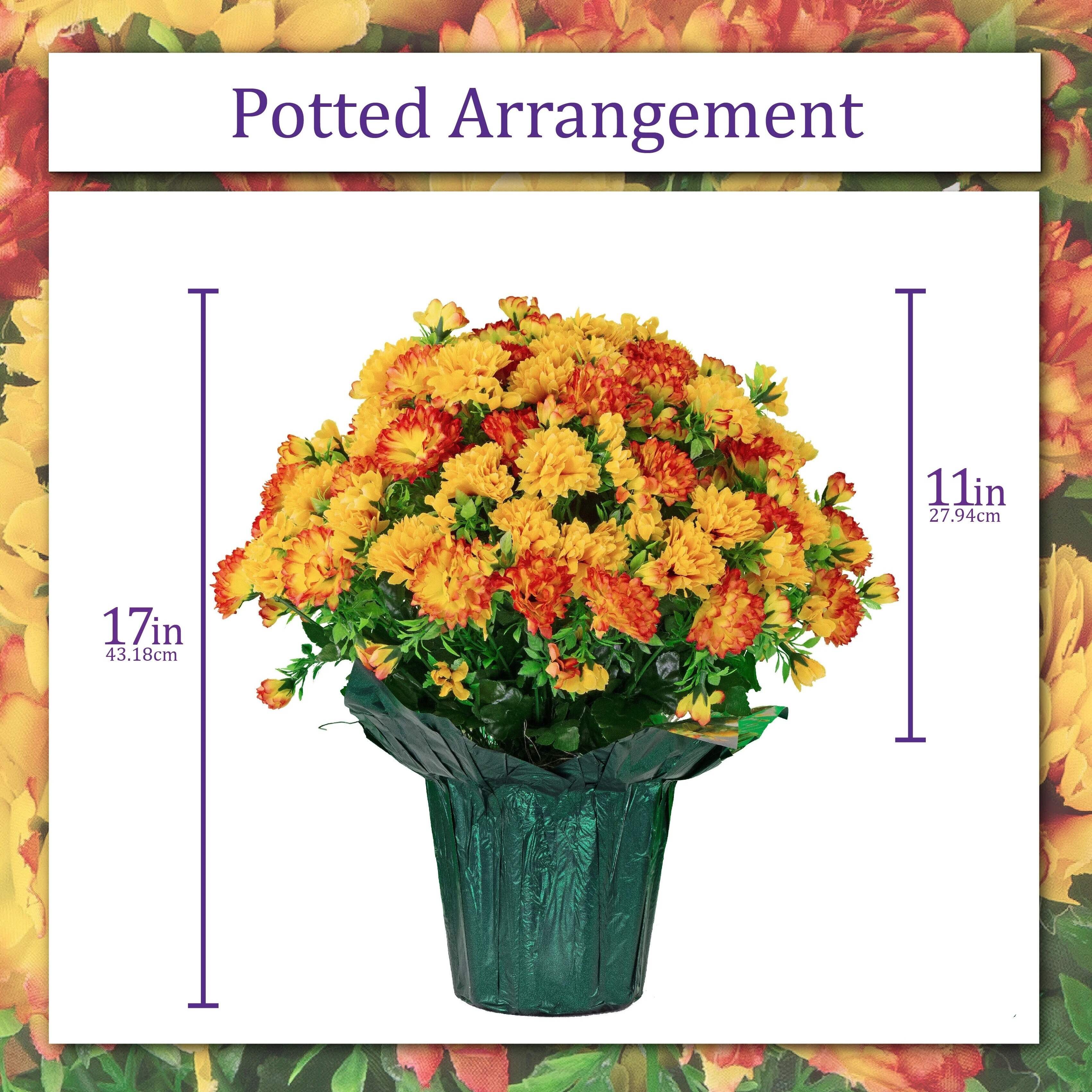 🏆Last Day 49% OFF⚡Artificial Flowers Sunset Garden Mums Bouquet Decoration - UV resistant, Waterproof, Windproof