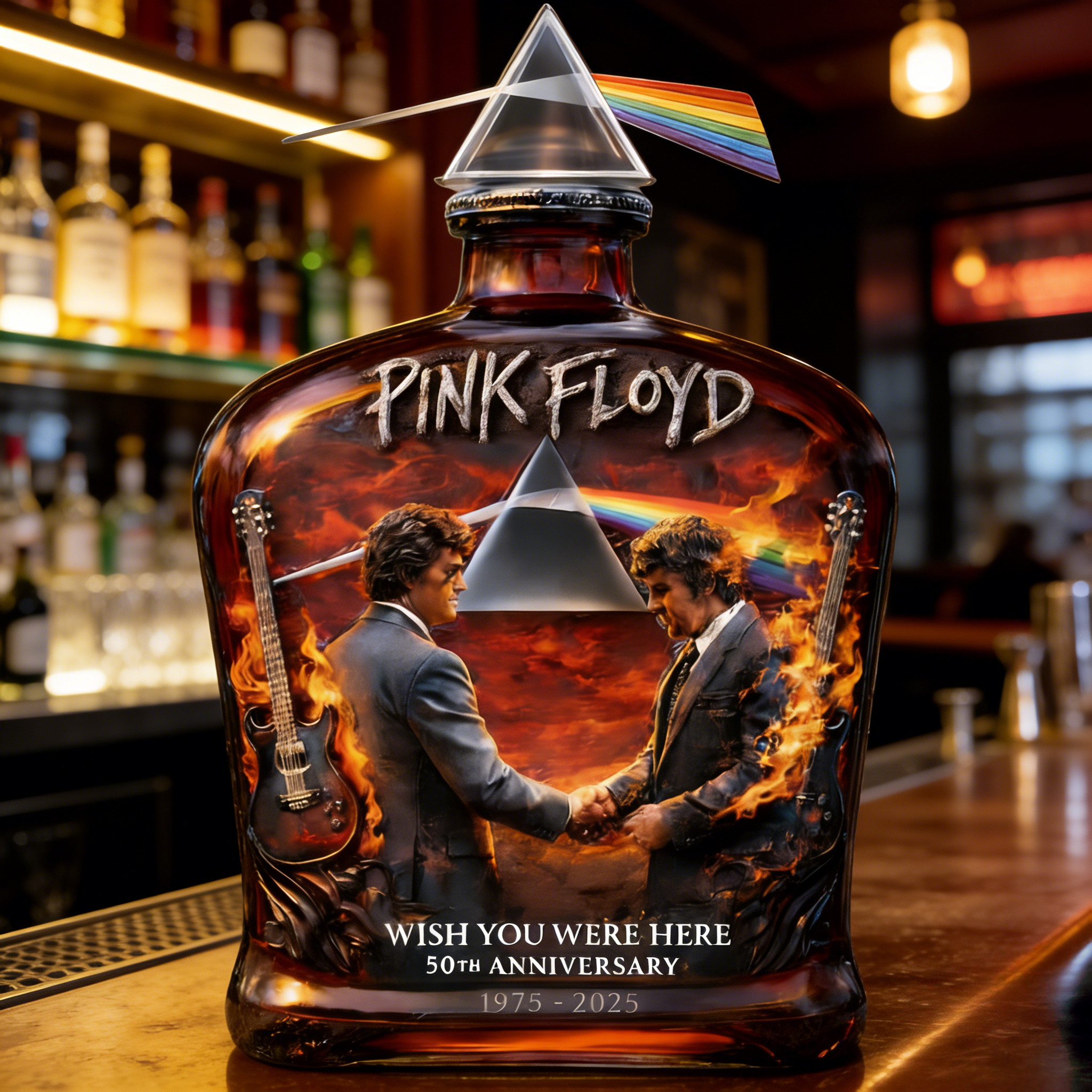 Pink Floyd - 'Wish You Were Here' 50th Anniversary Commemorative decanter