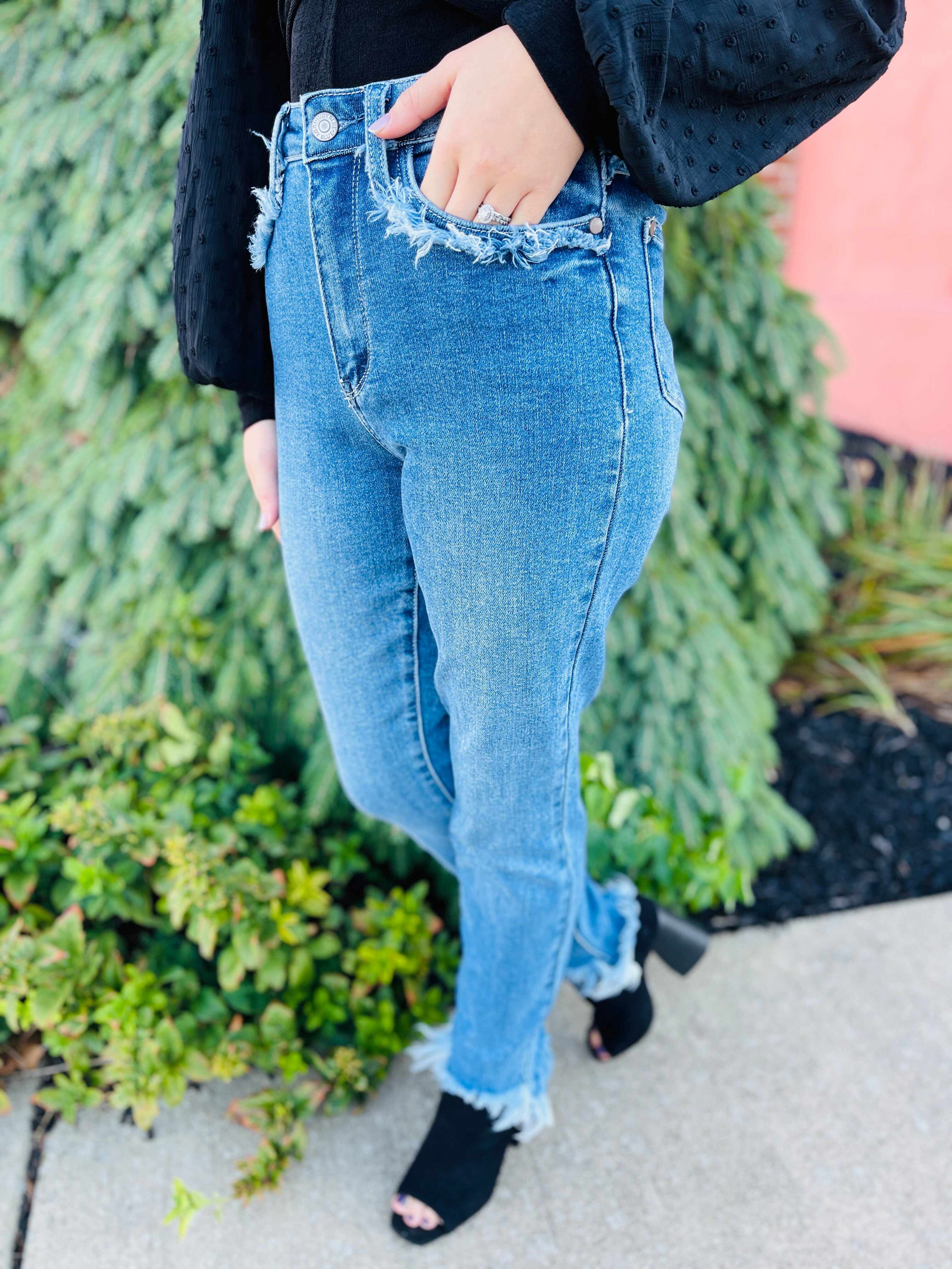 PLUS/REG On The Fringe Slim Fit Jeans