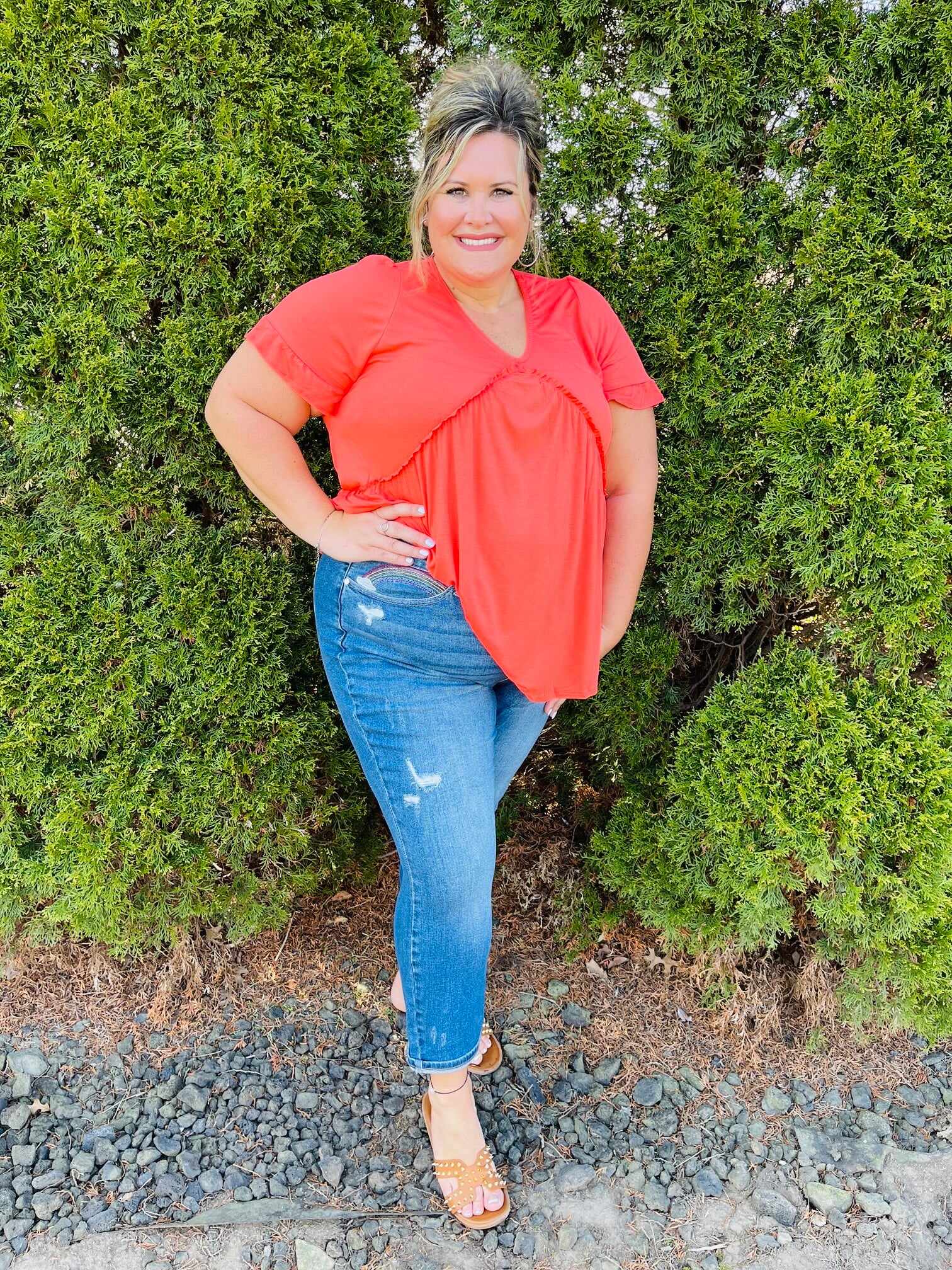 PLUS/REG Chasing Rainbows Straight Leg Jeans