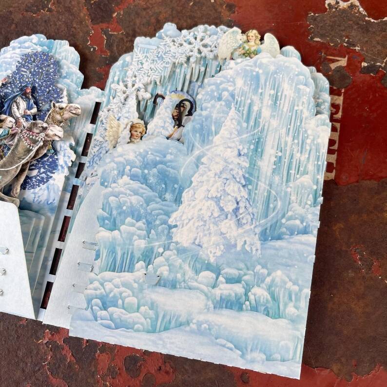 Winter Wonderland Nativity Pop-Up Christmas Card