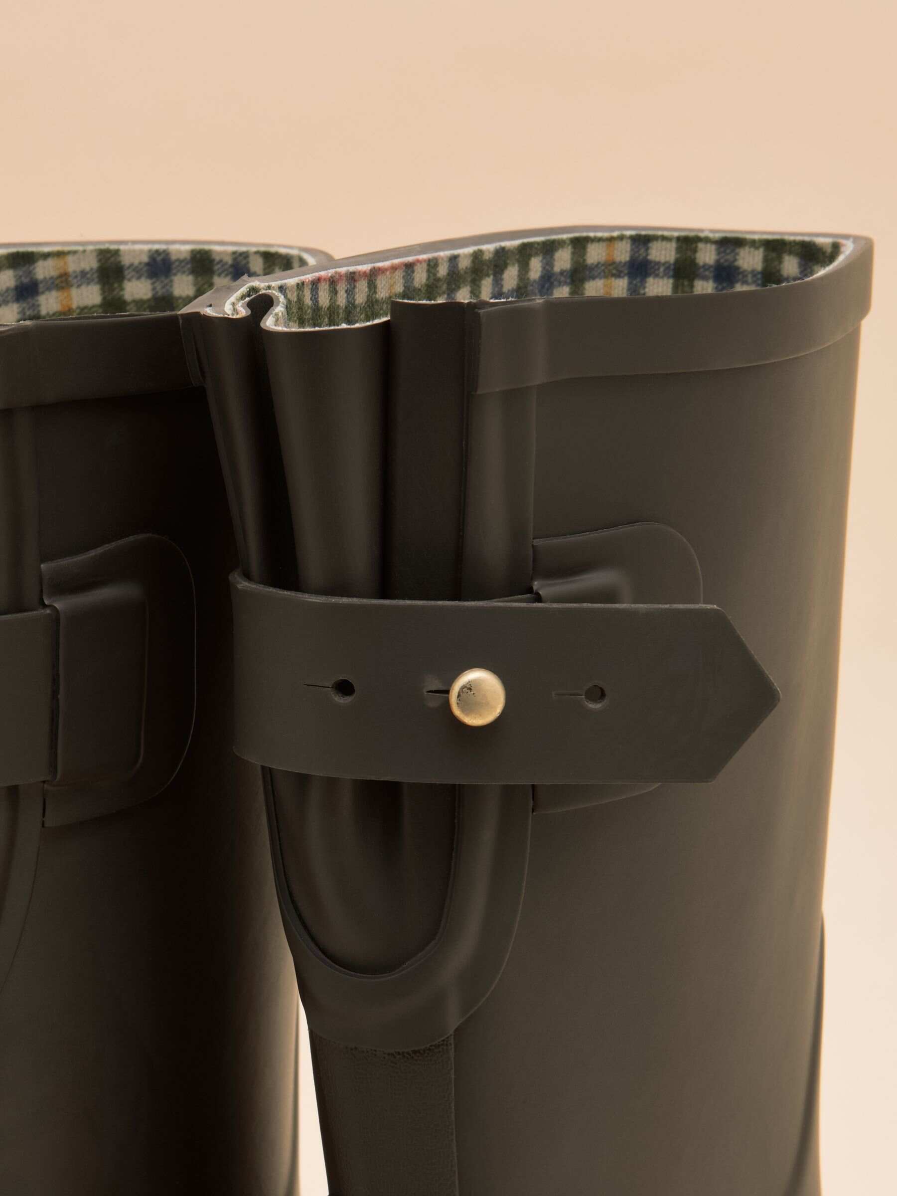 Wistow Black Adjustable Mid Calf Wellies