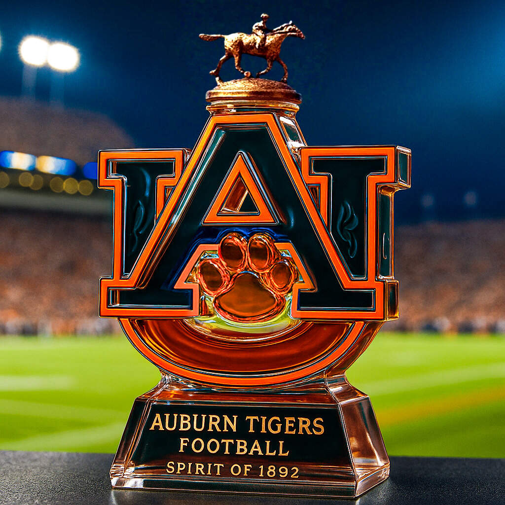 Auburn Tigers Football – Spirit of 1892 Collectible Whiskey Bottle