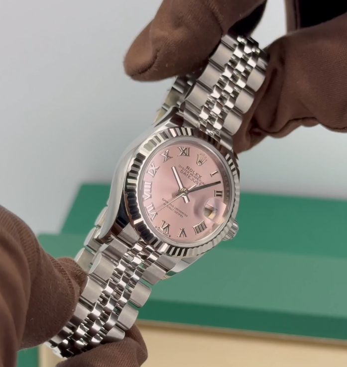 NEW 2025 Rolex Lady Datejust 28mm 279174 Stainless Steel Jubilee Pink Dial