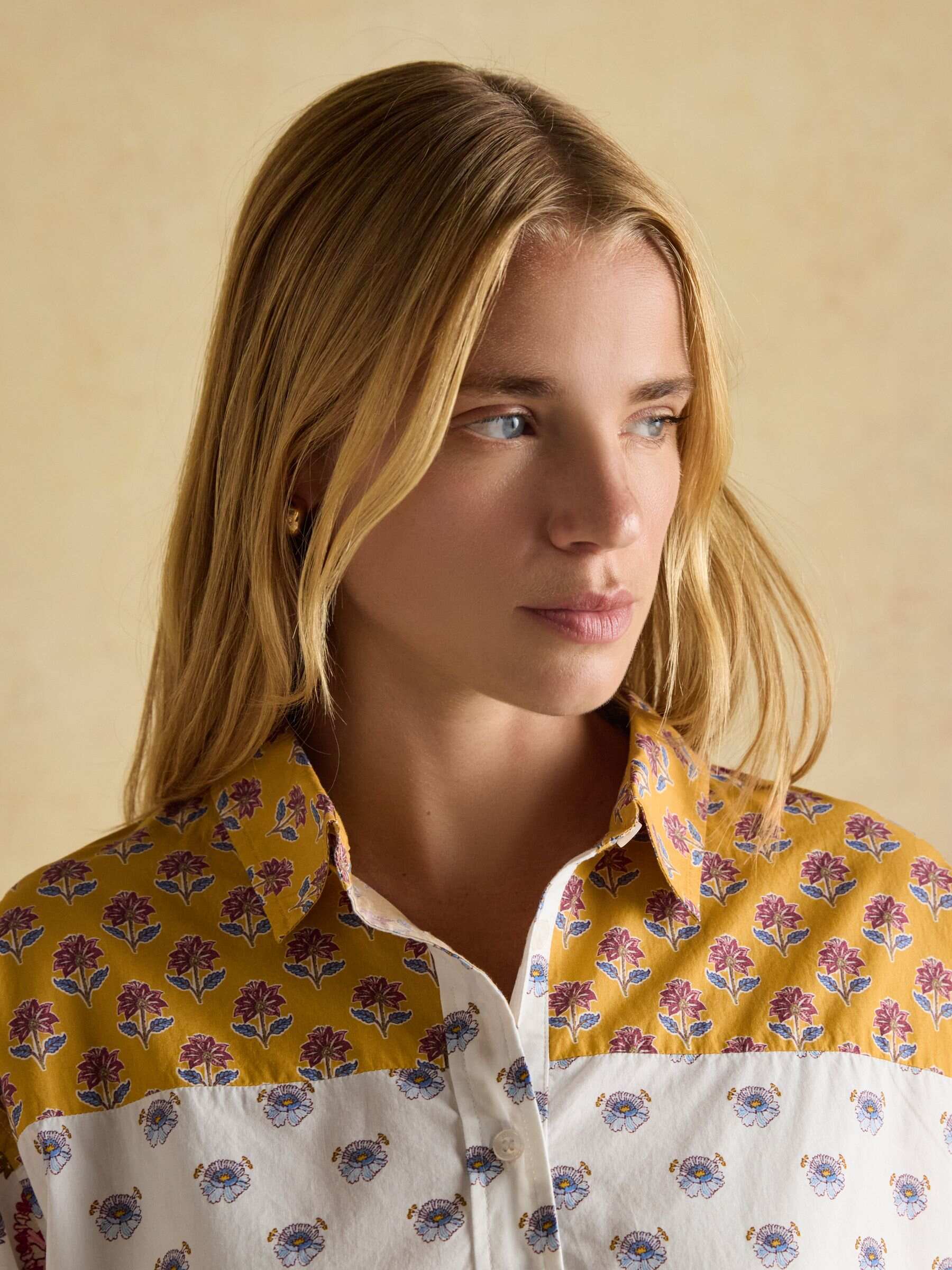 Genevieve Provence Hotch Potch Cotton Shirt