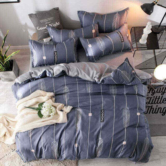 Duvet Cover Flat Bed Sheet Bedding Set