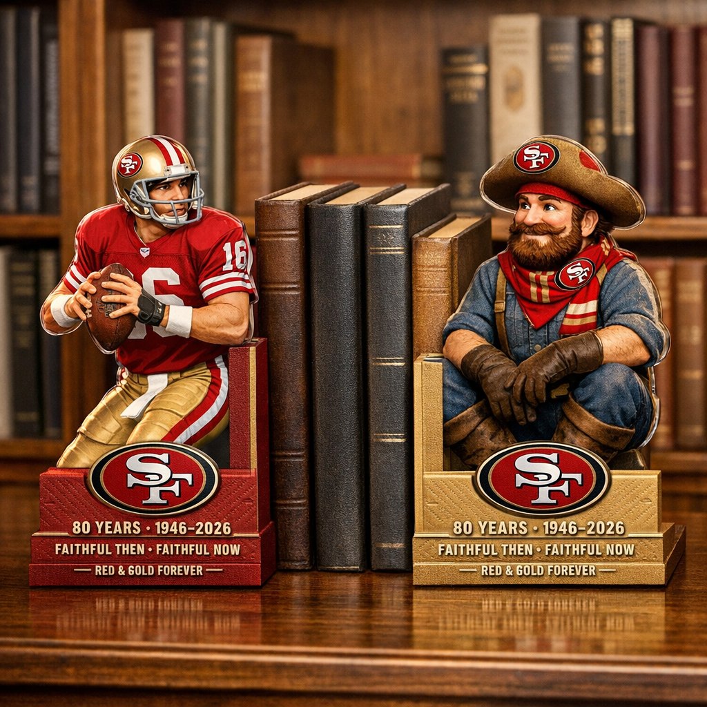 49ers 80th Anniversary Bookends