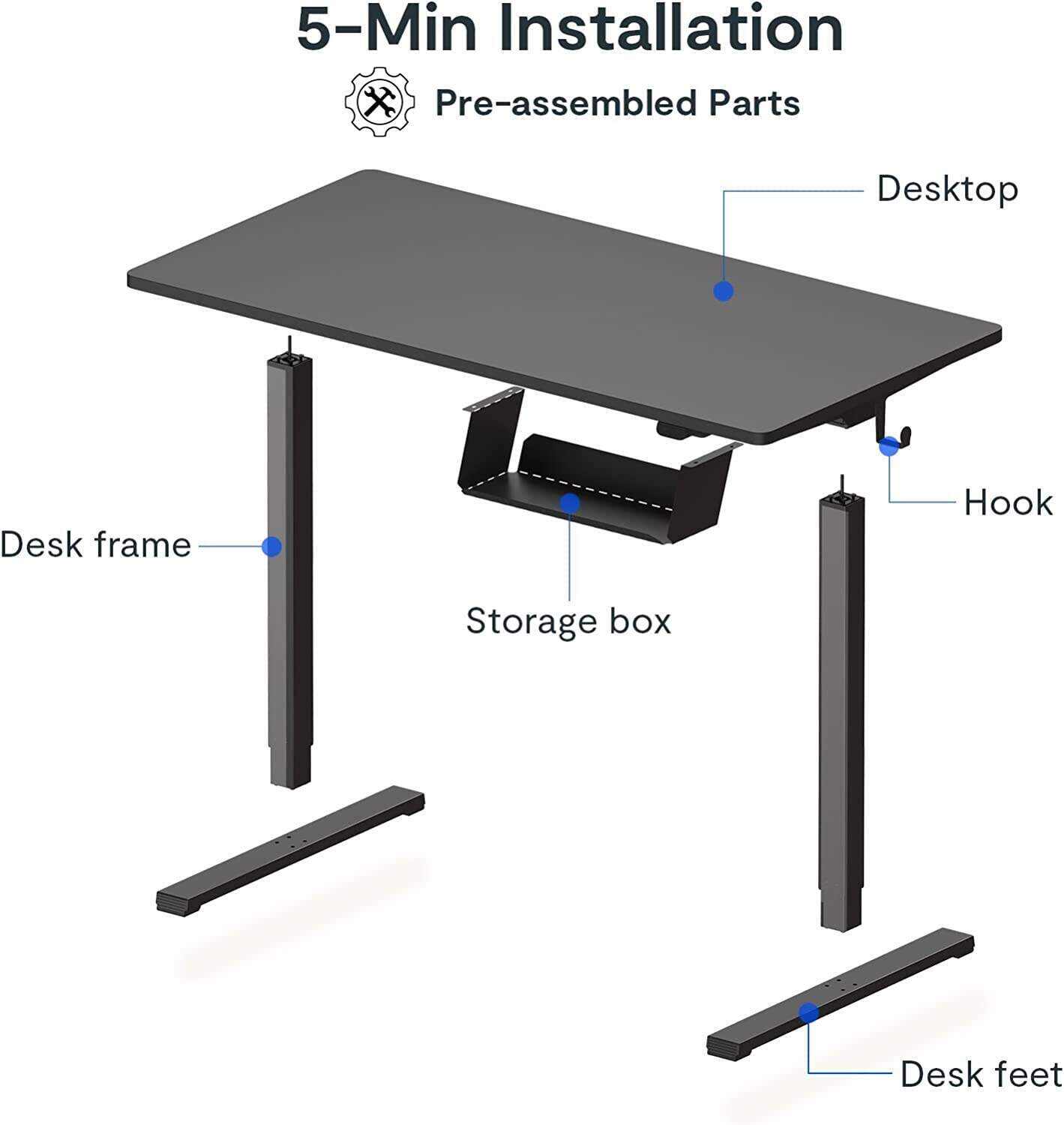 2024 New Electric Lift Computer Desk