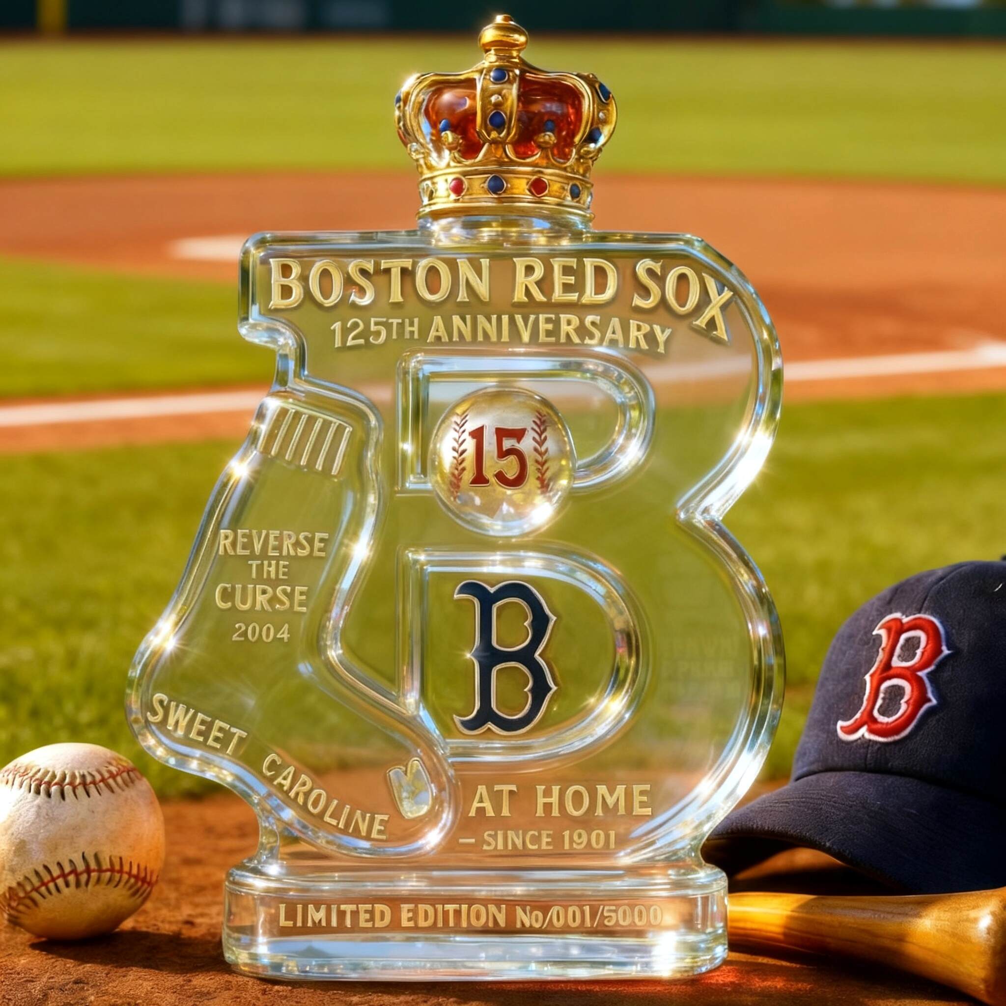 Boston Red Sox 125th Anniversary Whiskey Decanter