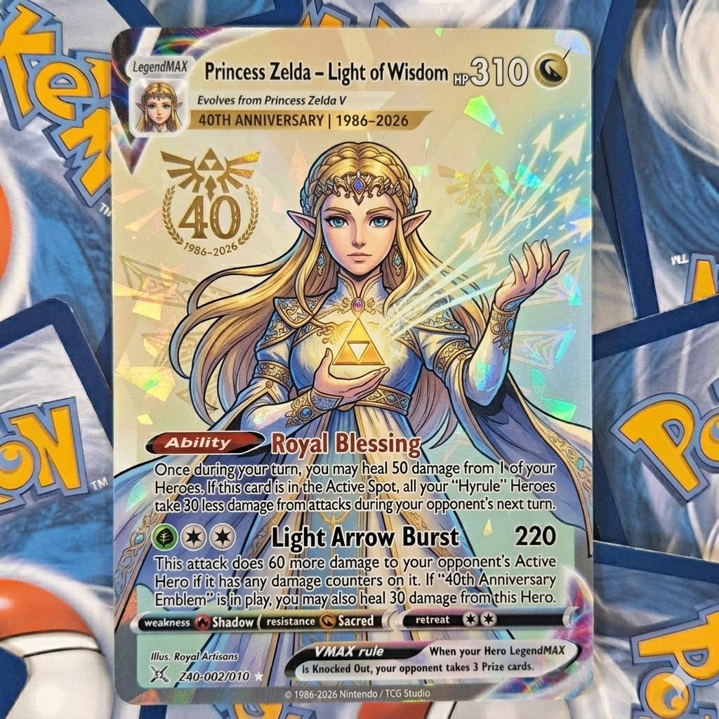 The Legend of Zelda 40th Anniversary TCG Cards