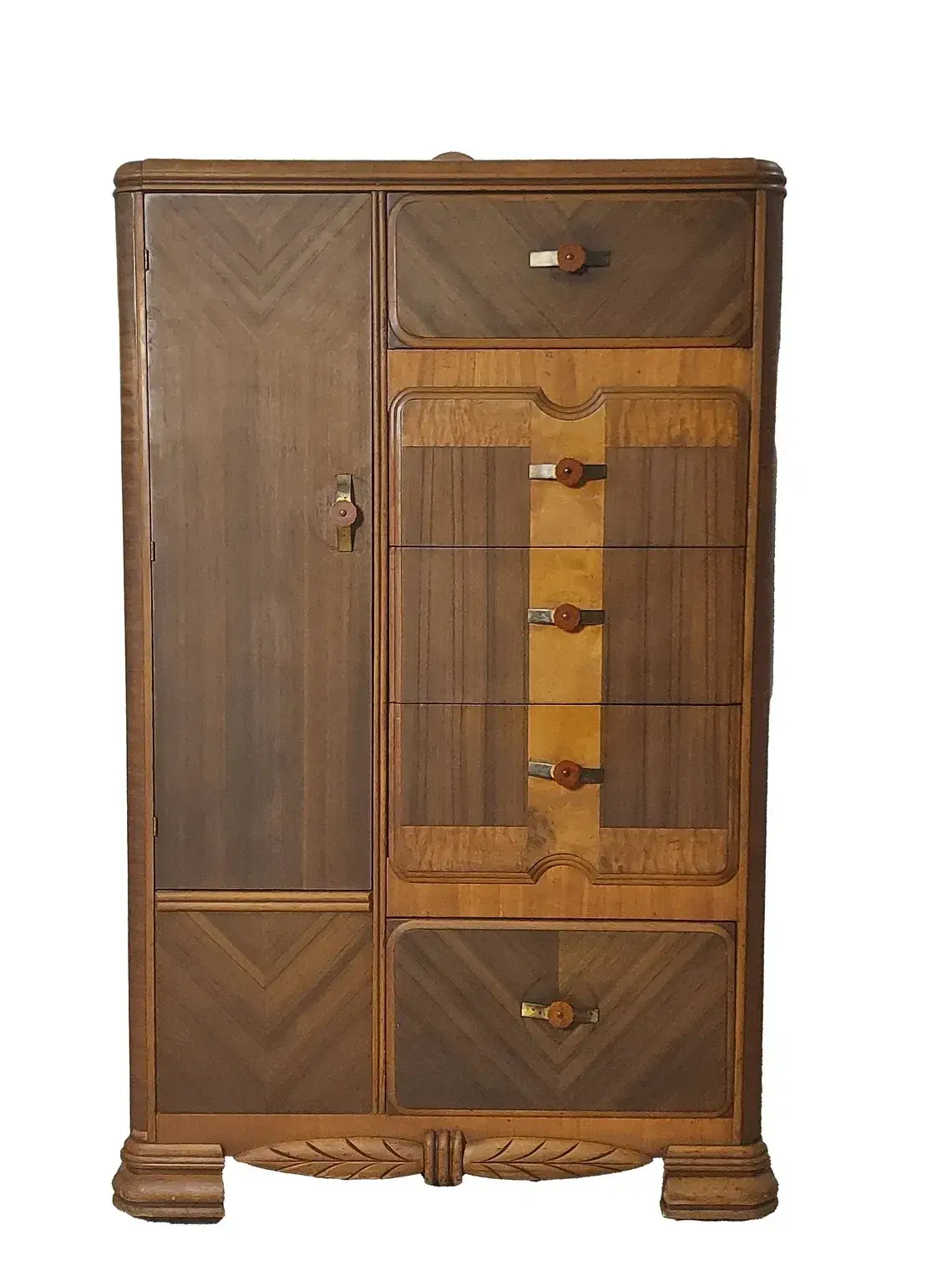 Vintage Art Deco Waterfall Wardrobe