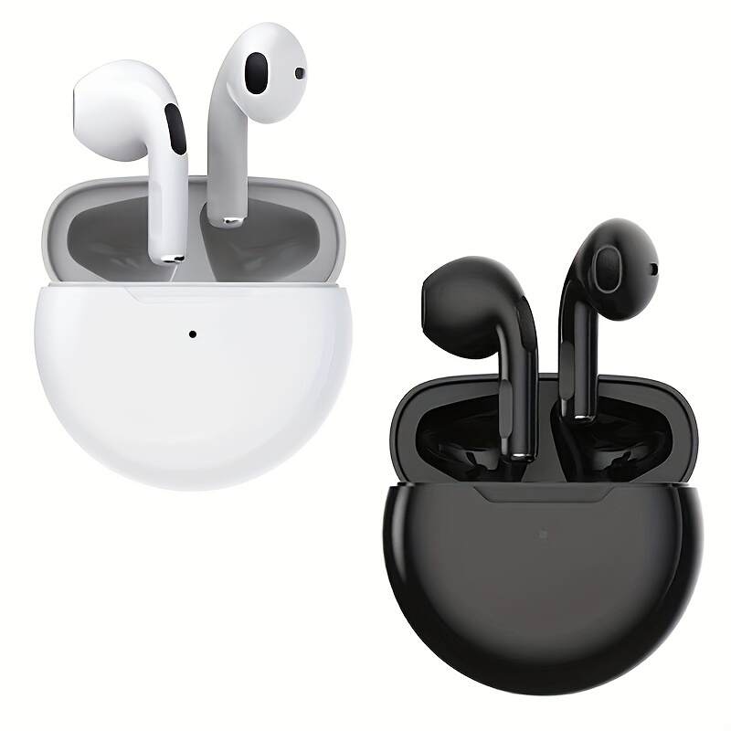 New Pro 6 Tws Waterproof In-Ear Hi-fi Stereo Wireless Earbuds Sports Life Headphones Air Pro 6 Gaming Headset For Iphone Android Ios, Earphones As Gift For Women Kids Children Men Adults