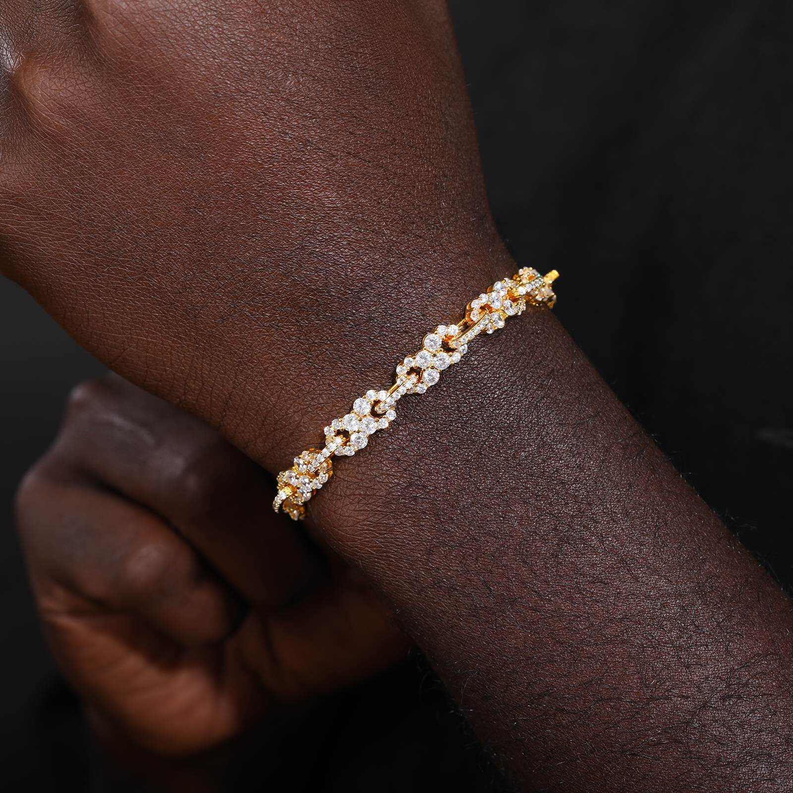 10mm S925 Moissanite Infinity Cuban Link Bracelet