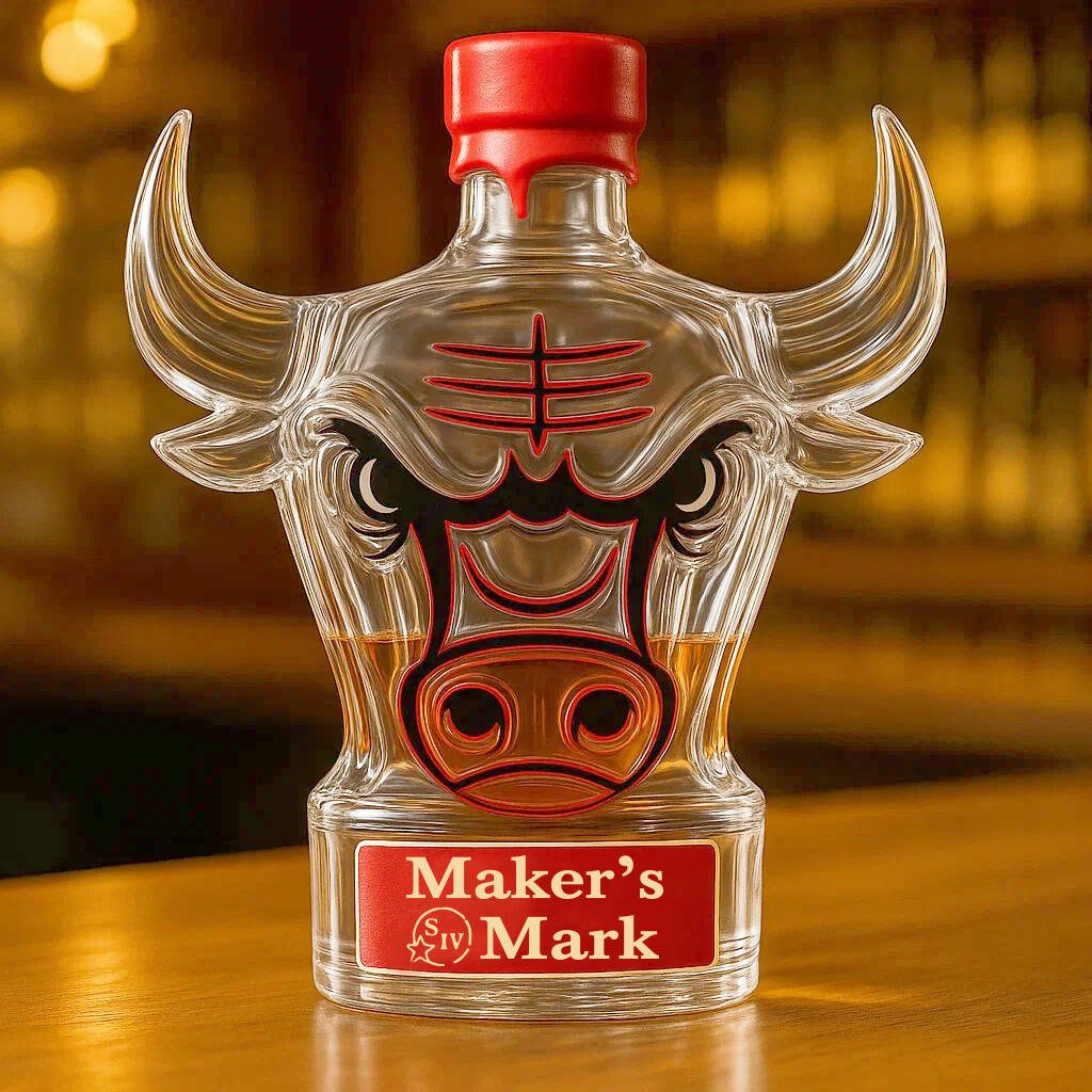 Chicago Bulls Whisky Bottle