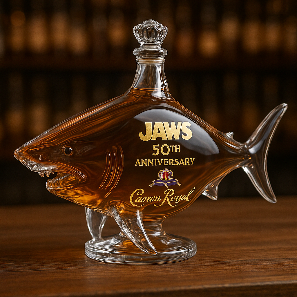 Jaws 50th Anniversary Whiskey Bottle