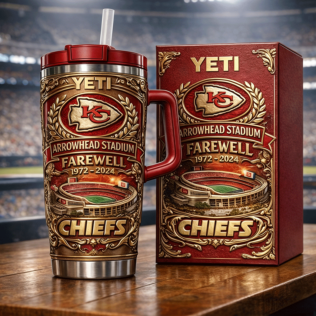 Chiefs ARROWHEAD STADIUM Farewell Commemorative YETI Tumbler
